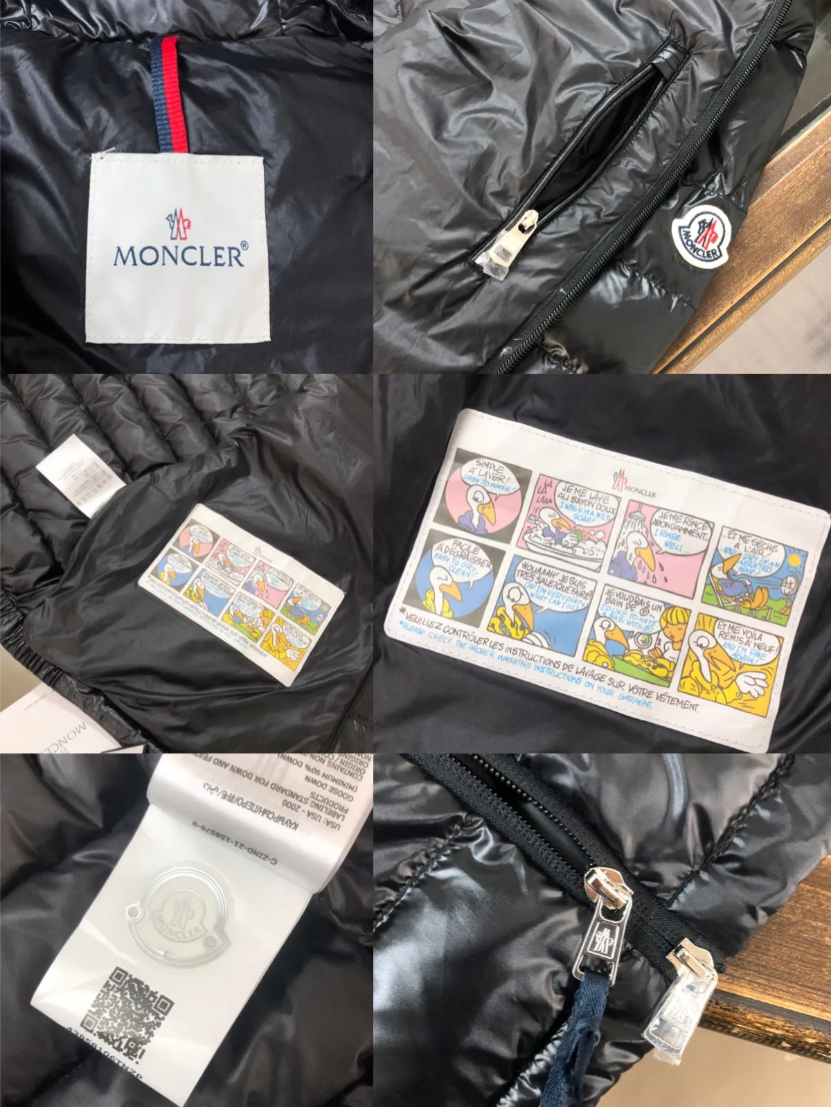 P800 🆕🆕🆕MONCLER 2024 winter latest hooded down jacket, thin and light, couple style! ! On sale simultaneously on the official website! This down jacket has a great sense of design and looks, and you can buy it directly with quality control. It’s a high-end product that you can’t go wrong with! Simple and elegant design ~ The hat webbing is designed with black and white splicing and is engraved with the brand's logo letter print ~ The overall design makes this dress unique! It is made of imported high-tech fabrics and is filled with white duck down. The texture and shape of the fabric are exquisite. You can feel its powerful aura through the detailed pictures. It also has superior handsomeness and thermal performance, making it easy to wear in various occasions! With polythermal insulation, you don’t have to worry about a little chill! It highlights the look and is also very warm~ Color: black, off-white Size: 1-2-3-4-5 (M~3XL)