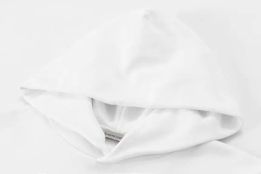 P270 Recommended model that will not be sold off the shelves, Moncler Mouth Mouth 480g Velvet Printed Hooded Sweatshirt, Australian velvet fabric is soft and comfortable, does not shrink, does not deform, does not pill) Original customized accessories Collar label Wash mark Hang tag Packaging (perfect details) Color White Black Size XS-L - Copy (65) - Copy - Copy