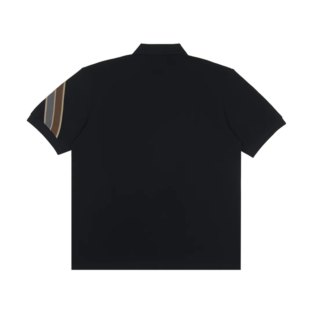 P220 Moncler sleeves color block webbing lapel polo 3 colors size XS-L