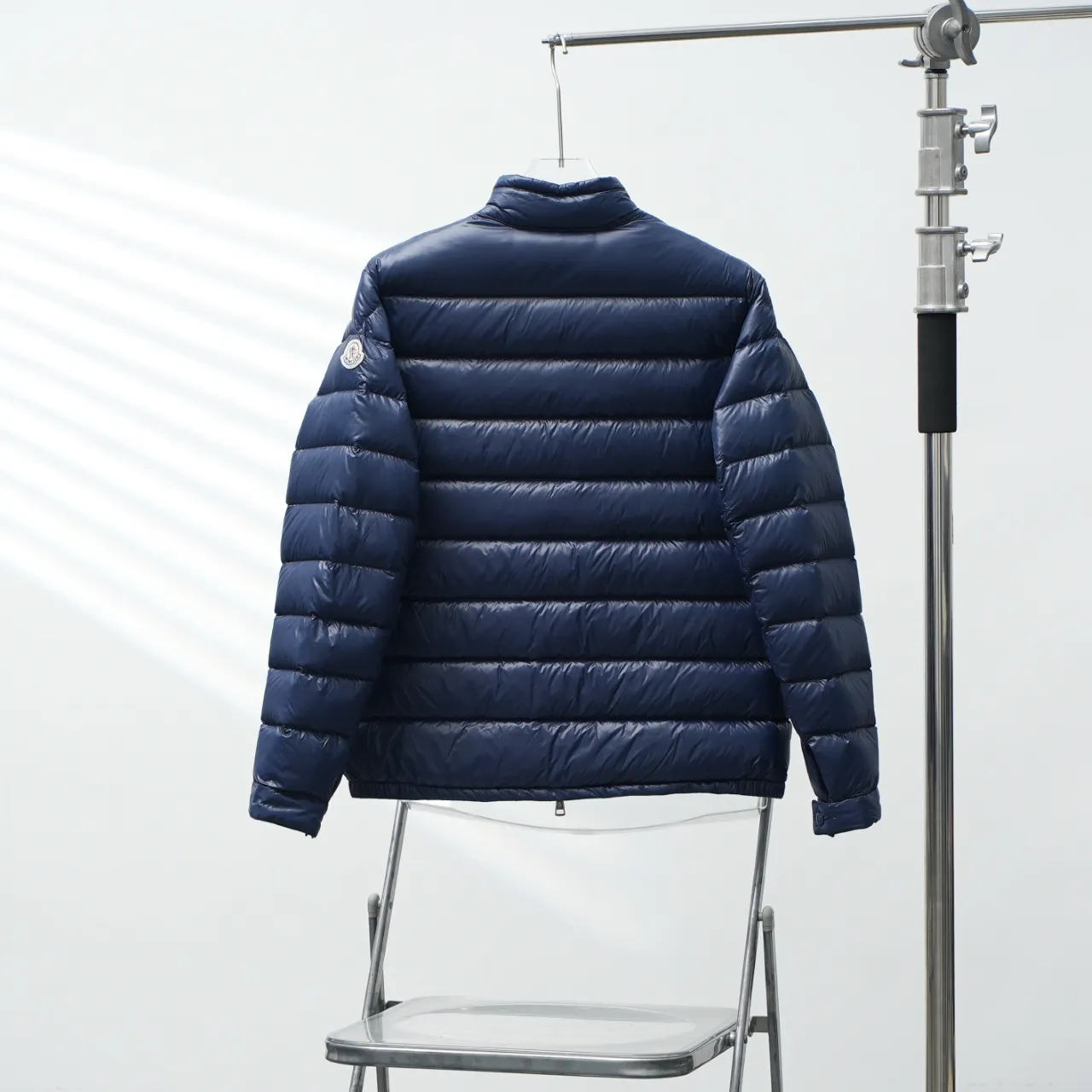 P900 MONCLER | Mengkou 06 thin couple stand collar down jacket Color: dark blue Size: 1-7
