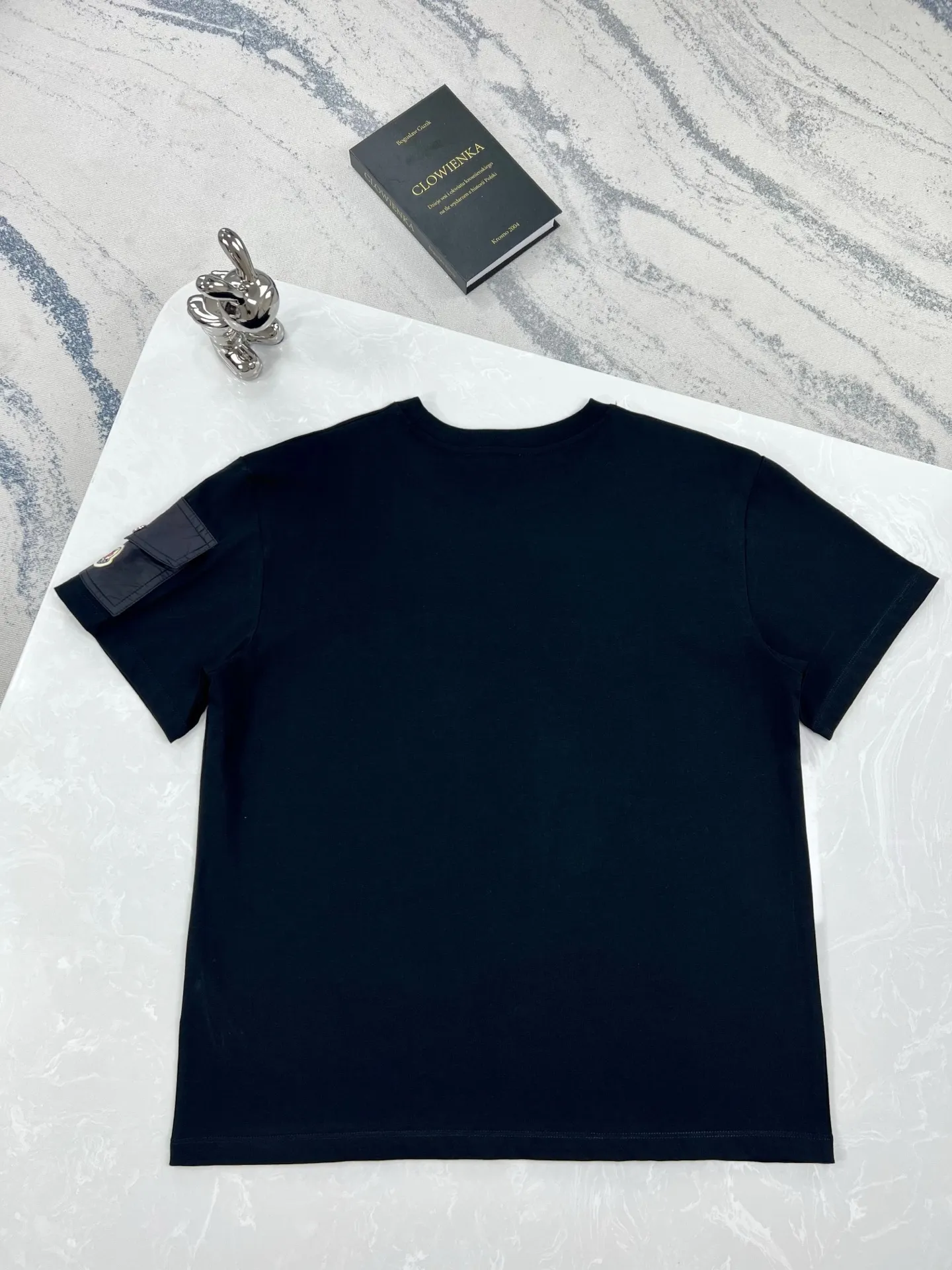 P160 (high version) Moncler-Mask-Logo patch pocket short-sleeved T-shirt Size:XS-L