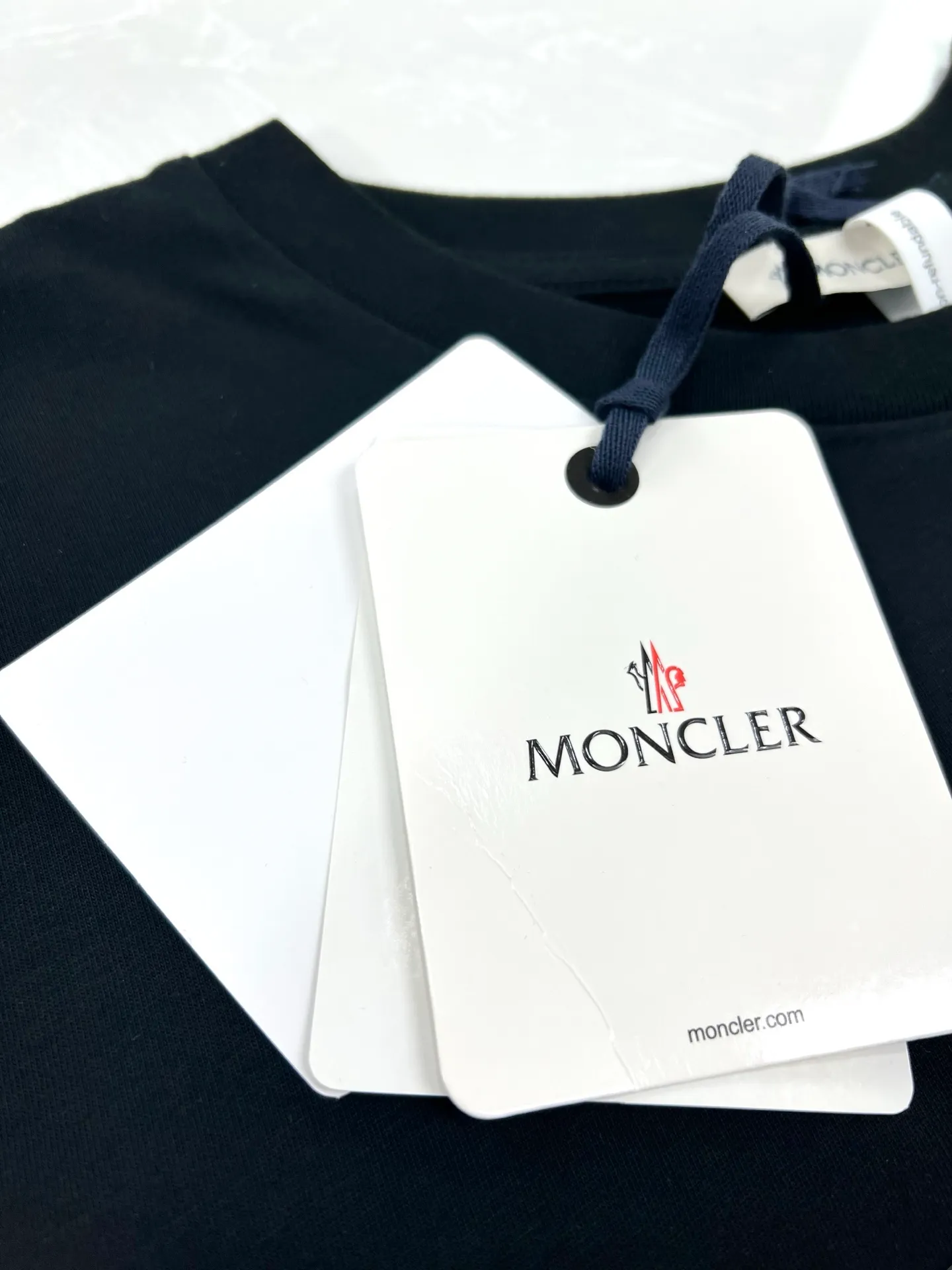 P160 (high version) Moncler-Mask-Logo patch pocket short-sleeved T-shirt Size:XS-L