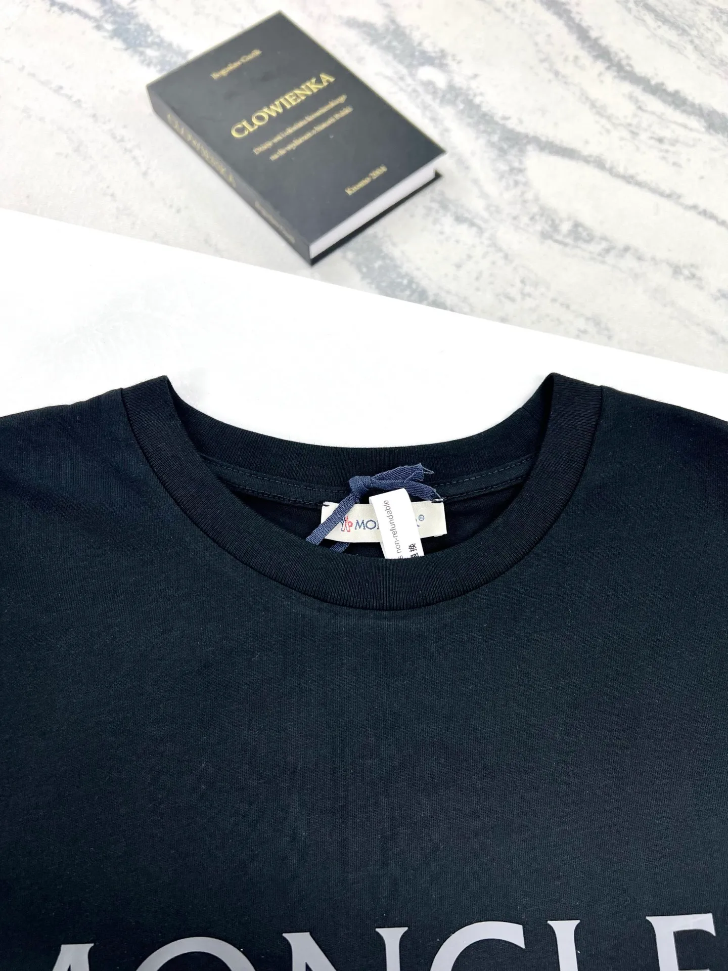 P160 (high version) Moncler-Mask-Logo patch pocket short-sleeved T-shirt Size:XS-L