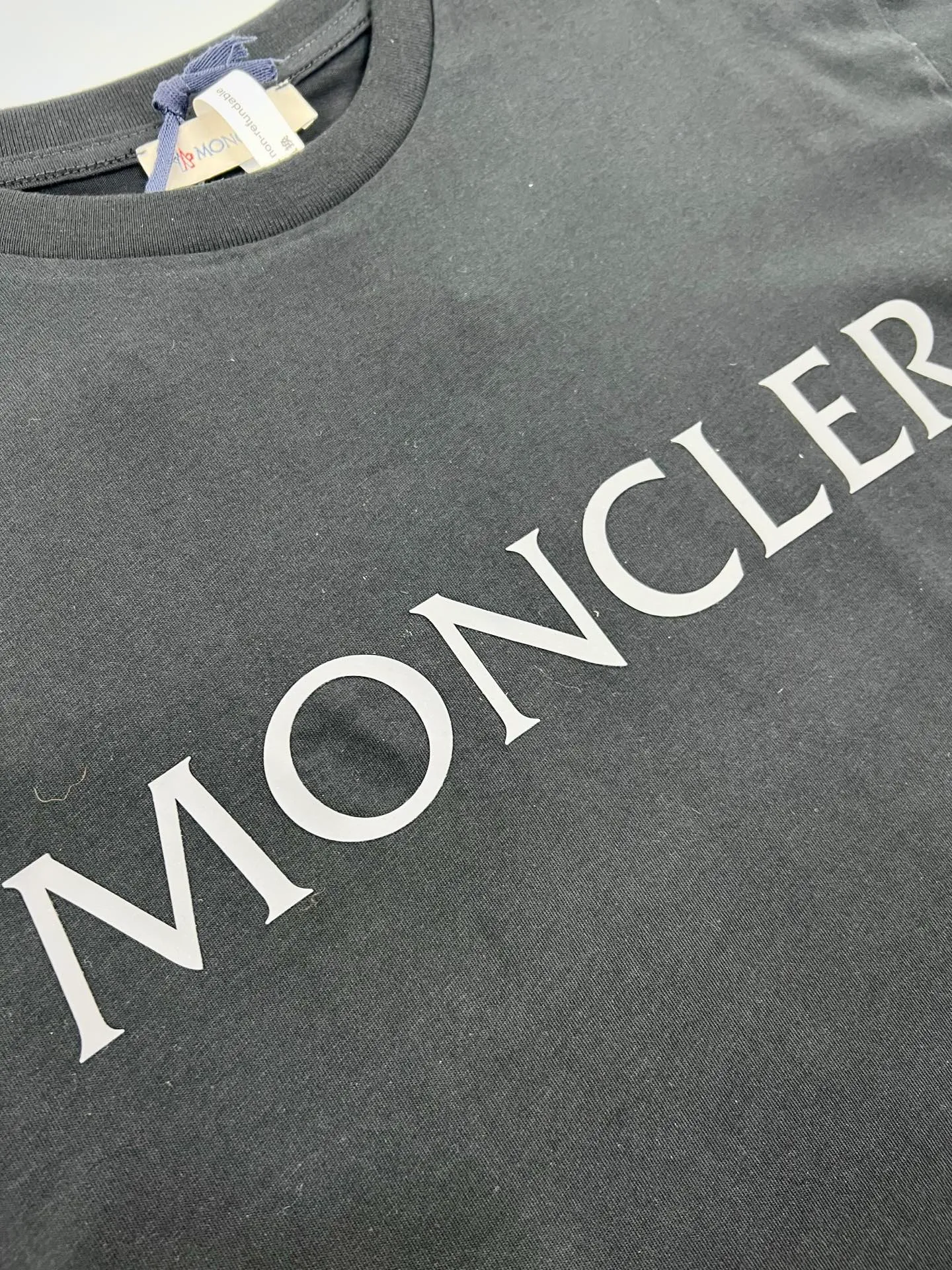 P160 (high version) Moncler-Mask-Logo patch pocket short-sleeved T-shirt Size:XS-L