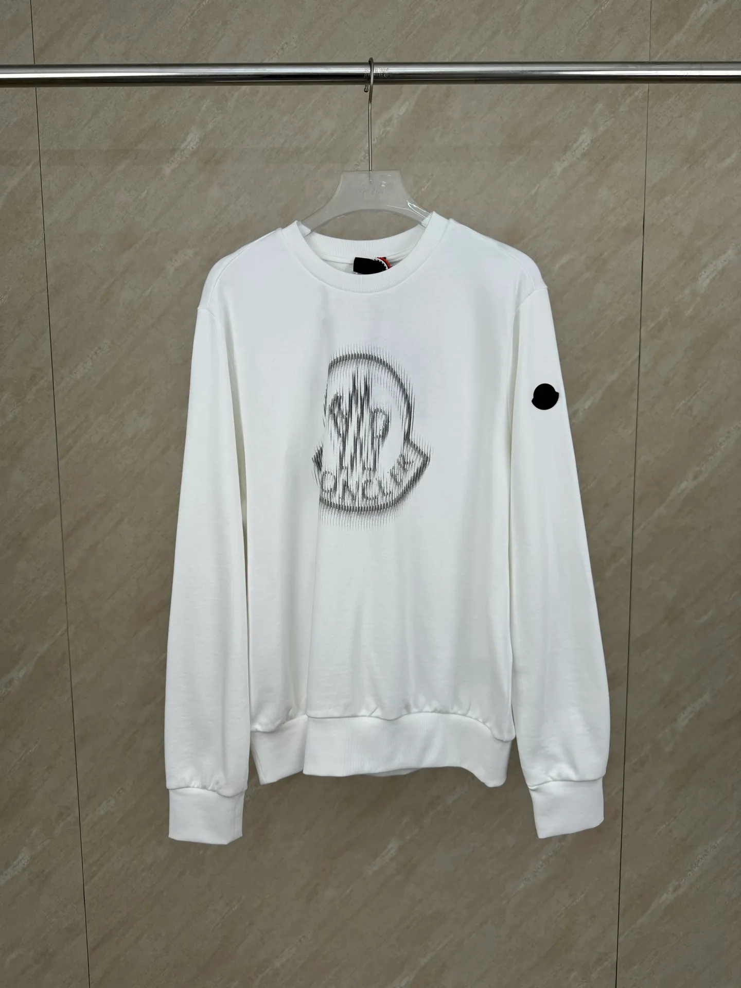 P350 MONCLER masked round neck pullover printed casual long-sleeved sweatshirt SIZE S/M/L/XL