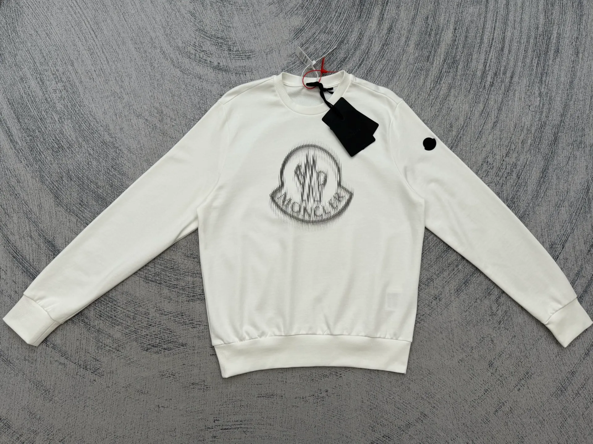 P350 MONCLER masked round neck pullover printed casual long-sleeved sweatshirt SIZE S/M/L/XL