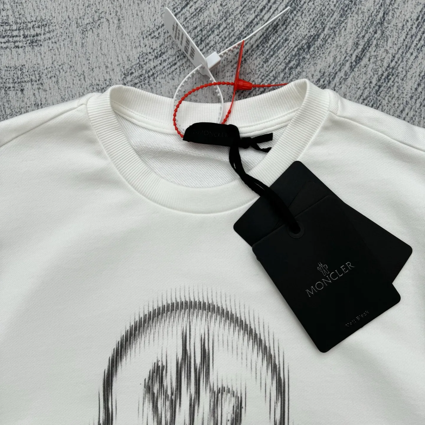 P350 MONCLER masked round neck pullover printed casual long-sleeved sweatshirt SIZE S/M/L/XL