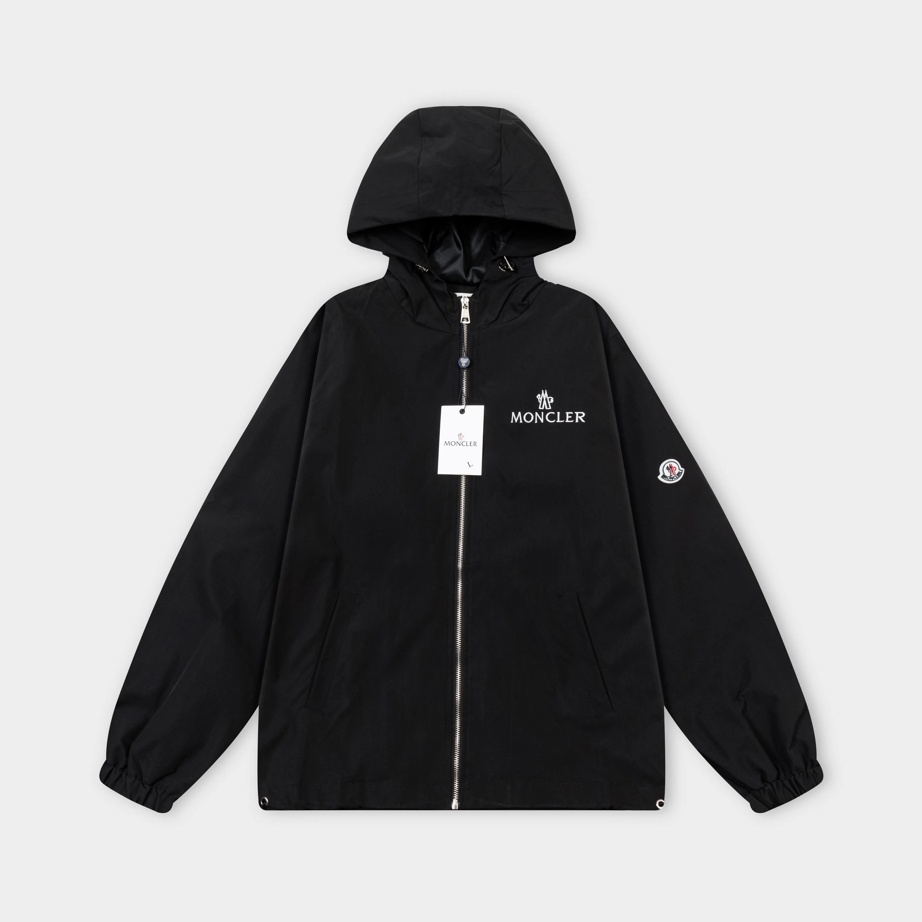 P320 2025 Mouthless MONCLER... New style for autumn and winter Hardware logo. High-quality hooded jacket. Mainly recommended version. Customized fabrics. Higher grade. High-density memory brushed lining. More fashionable and comfortable. High-standard customization. The upper body is very stylish. Classic and versatile. It can be matched with any fashion. The version is super good. It is recommended!  Color: Khaki Black Size: M-4XL