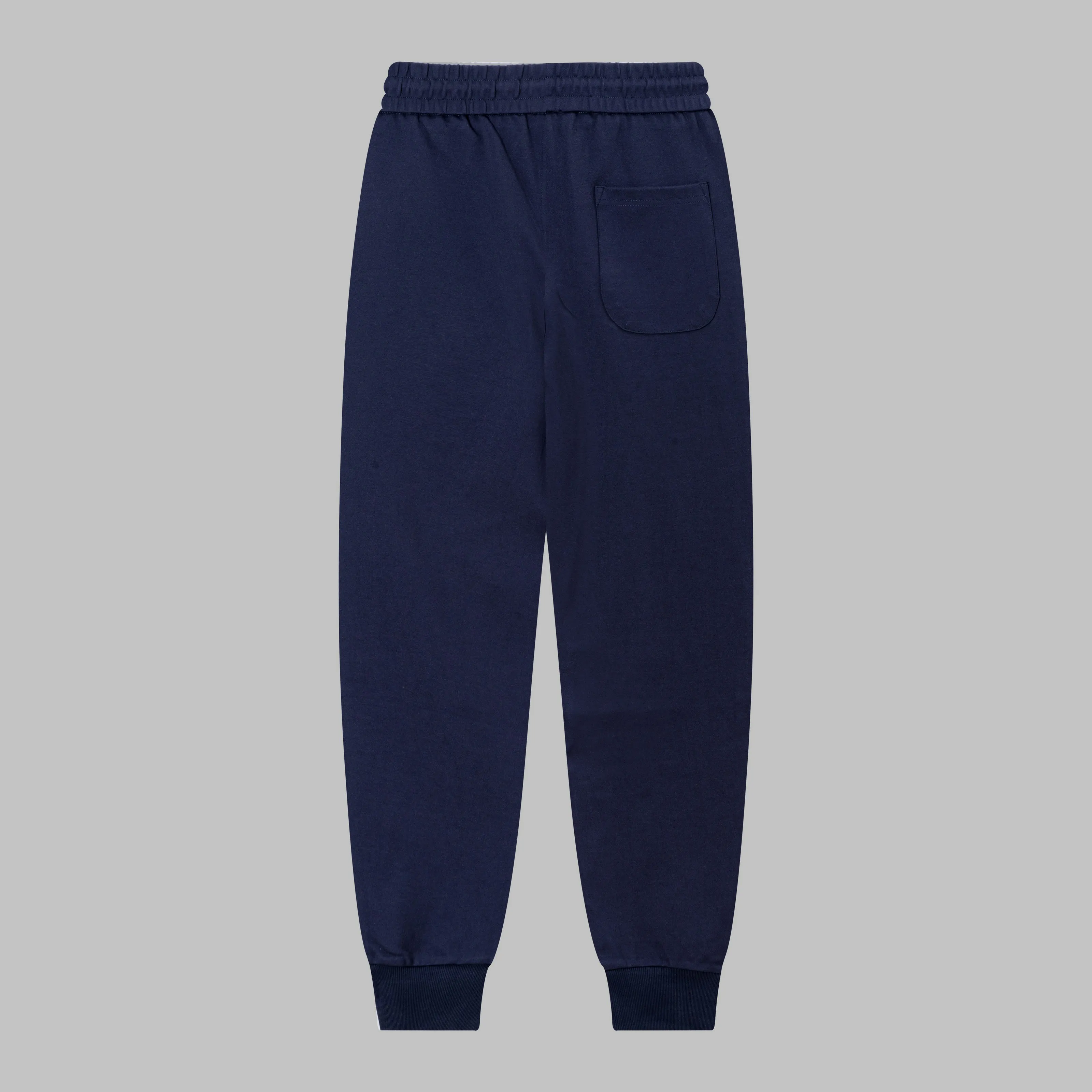 P230 MONCLER/Muzzle Custom fabric suit casual sweatpants Red and blue ribbon splicing design brand Zhangzi LOGO process Official synchronization High version High quality Fashion personality Versatile trend Pure original quality Original fabric Hang tag Collar label Washed wheat Complete three standards Color: blue. Gray. Size: S-2XL
