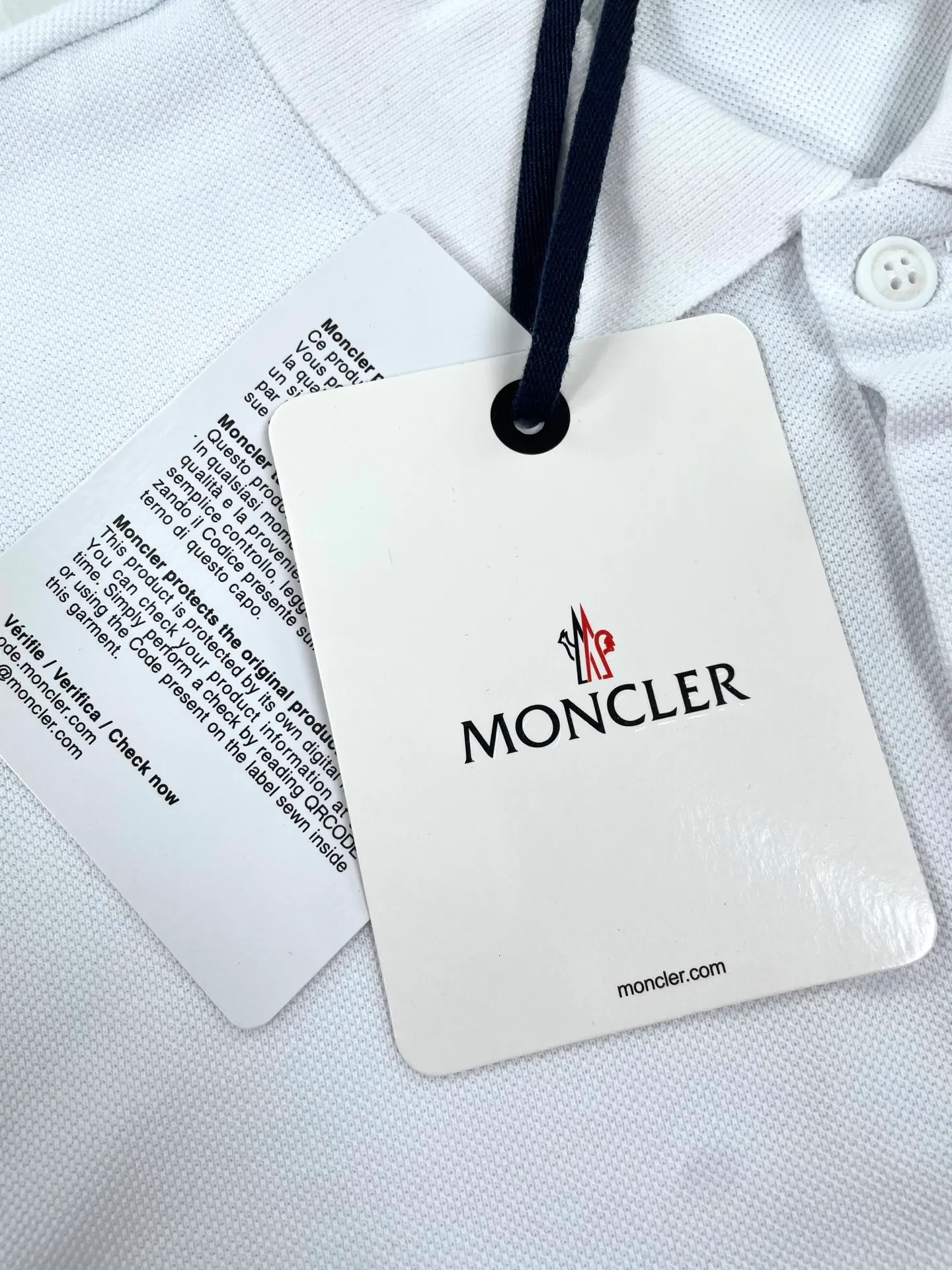 P190 (high version) Moncler-muzzle-25ss new cotton pique polo shirt short-sleeved T-shirt Size:XS-L
