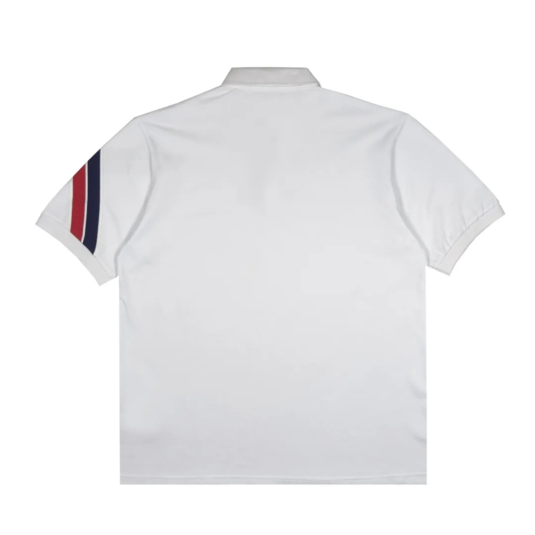 P220 Moncler sleeves color block webbing lapel polo 3 colors size XS-L