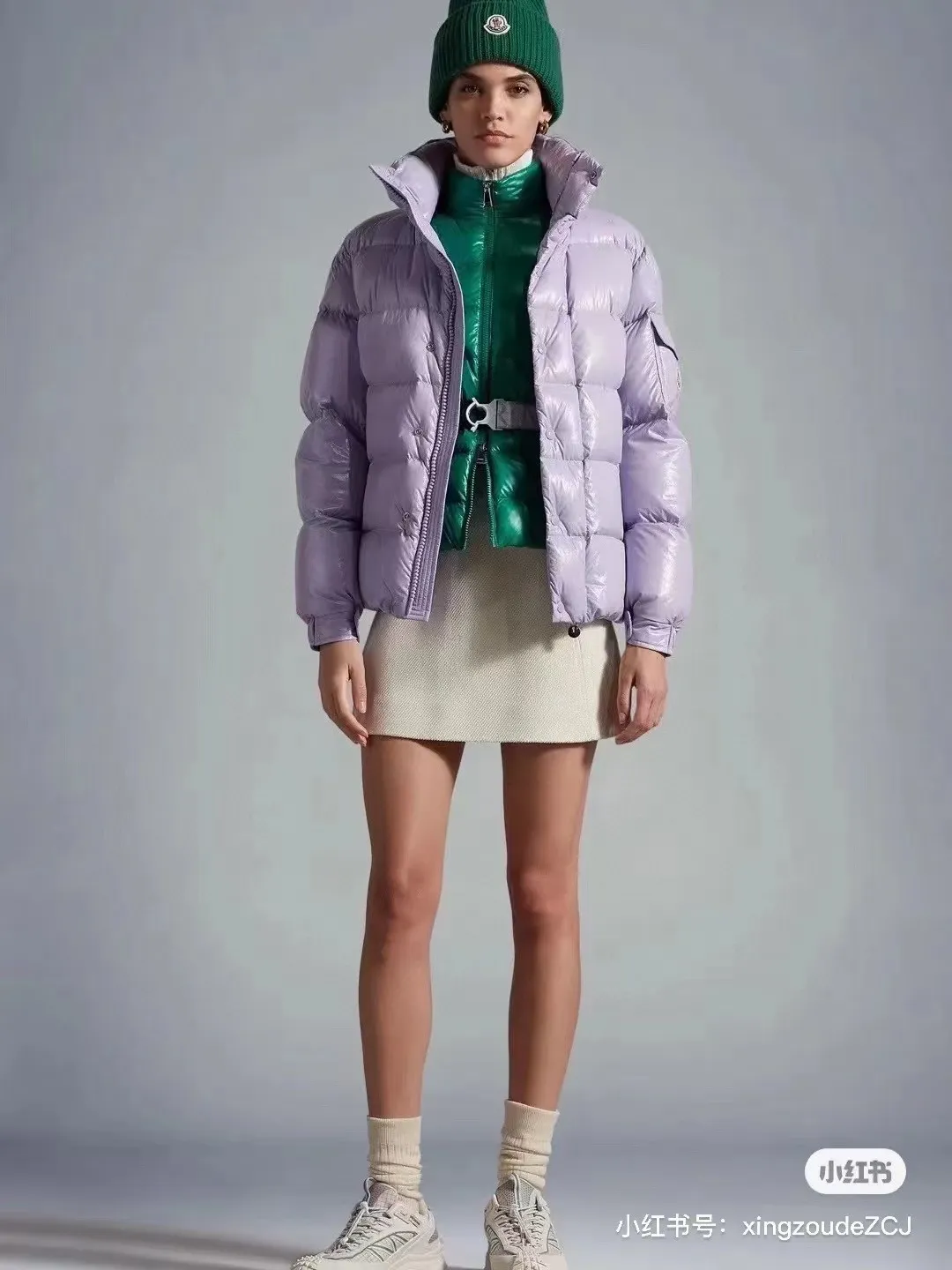 P800 Lavender Purple Moncler Maya 70 Short Down Jacket Couple Style Official Website Picture 1-5