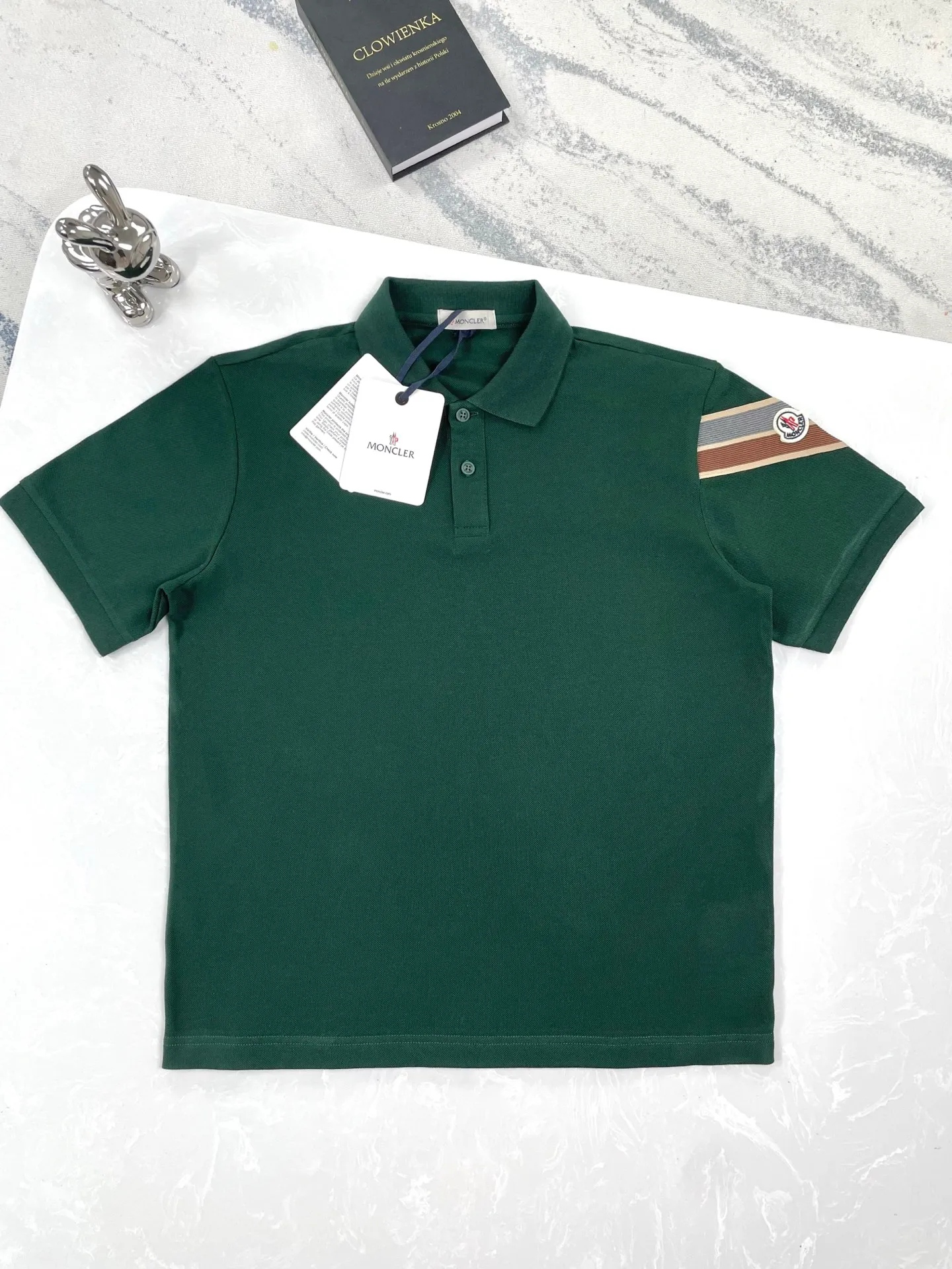 P190 (high version) Moncler-muzzle-25ss new cotton pique polo shirt short-sleeved Size:XS-L