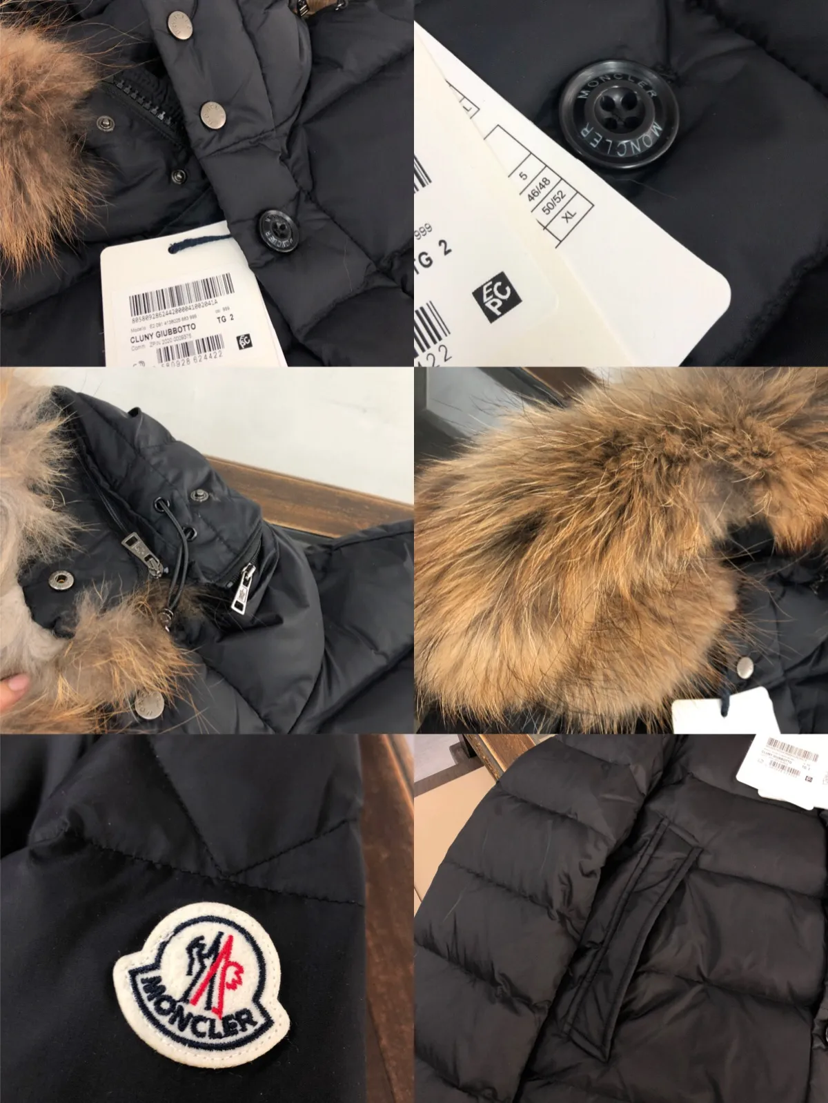 P1160 Moncler Classic Men's Men's Mid-Length Down Jacket, 90 down filling, raccoon fur collar, soft and textured fabric 👏 Continuous hot sale, the upper body is lighter and more comfortable. Size: 1 2 3 4 5
