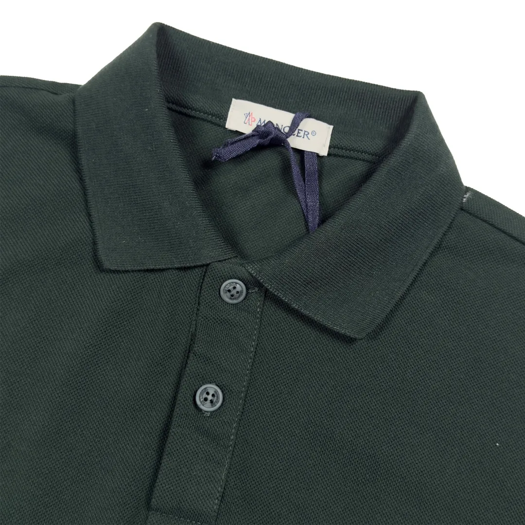 P220 Moncler sleeves color block webbing lapel polo 3 colors size XS-L