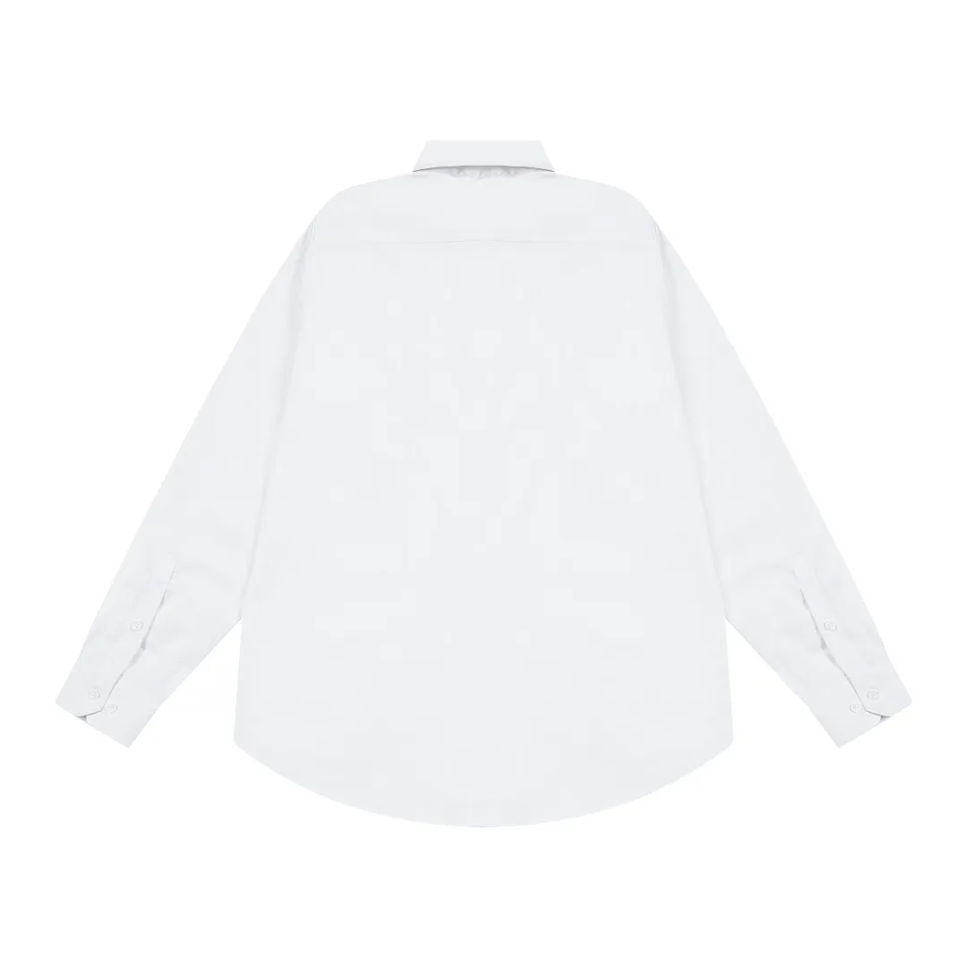P270 Moncler official website classic brand logo design long-sleeved shirt, custom-dyed fabric, upper body full of high-end feel, pure cotton bamboo fiber fabric, high quality, same style for men and women. Size: 39-43 (M-3XL)
