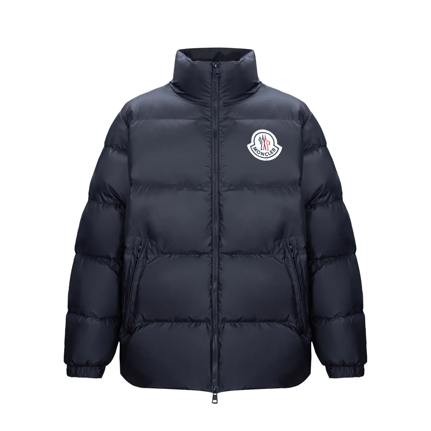 P610 Style number: [Y103] Moncler0 2025 autumn and winter men's short business loose light goose down jacket. Genuine leather with down, filled with down, stand-up collar with genuine leather, zipper opening and zipper pocket. Size M L XL XXL Color Black