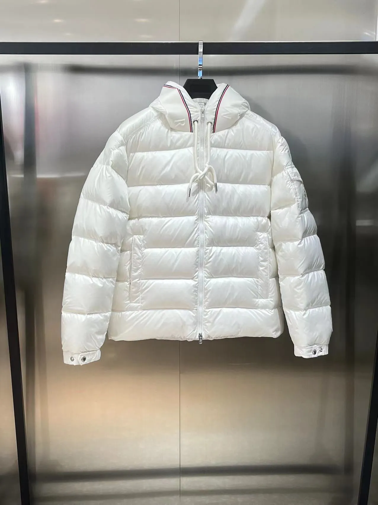 P800 🆕❤️2023🆕Moncler new Pavin short hooded down jacket, same style for men and women Color: black, white Size: 12345