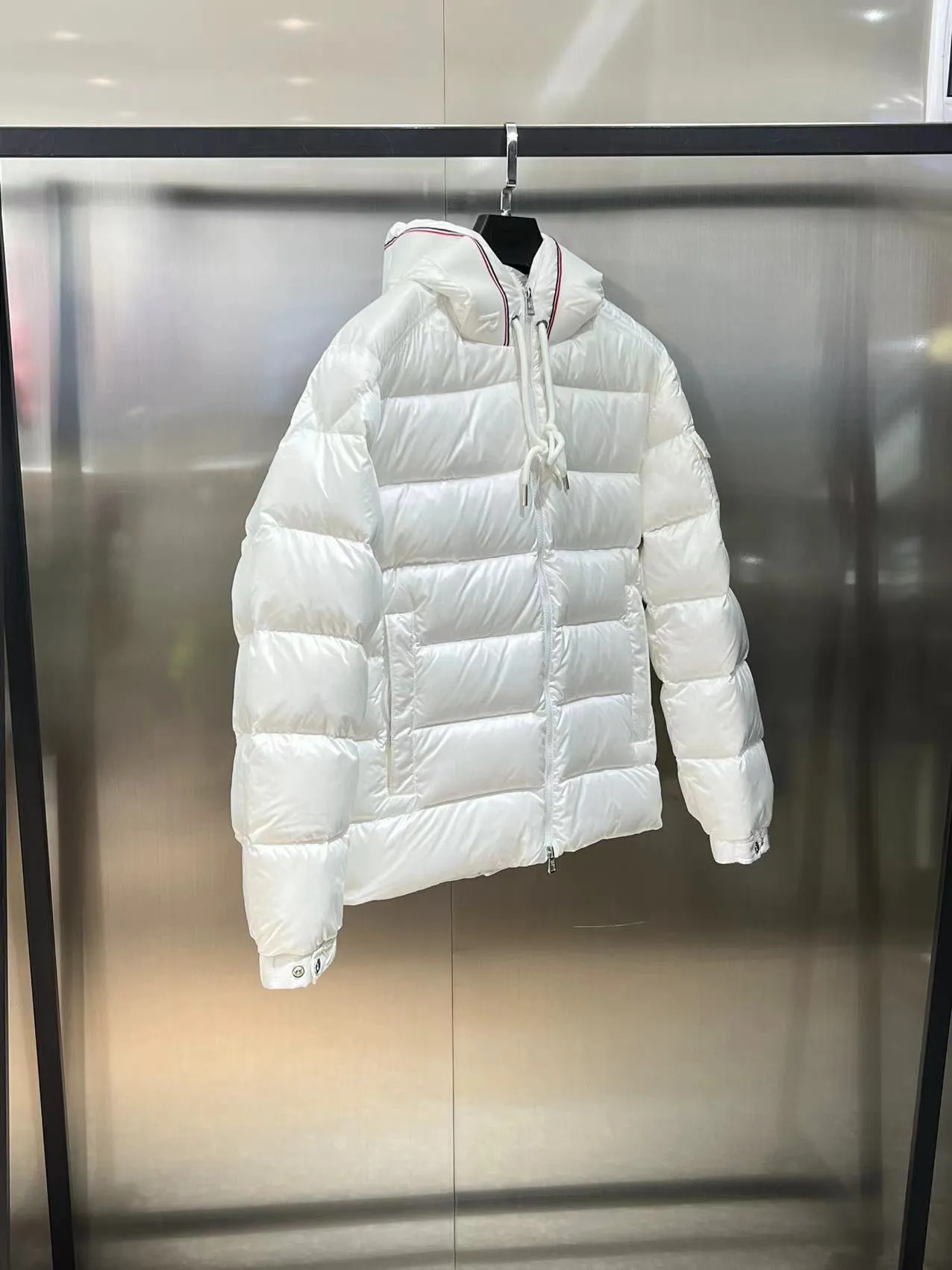 P800 🆕❤️2023🆕Moncler new Pavin short hooded down jacket, same style for men and women Color: black, white Size: 12345