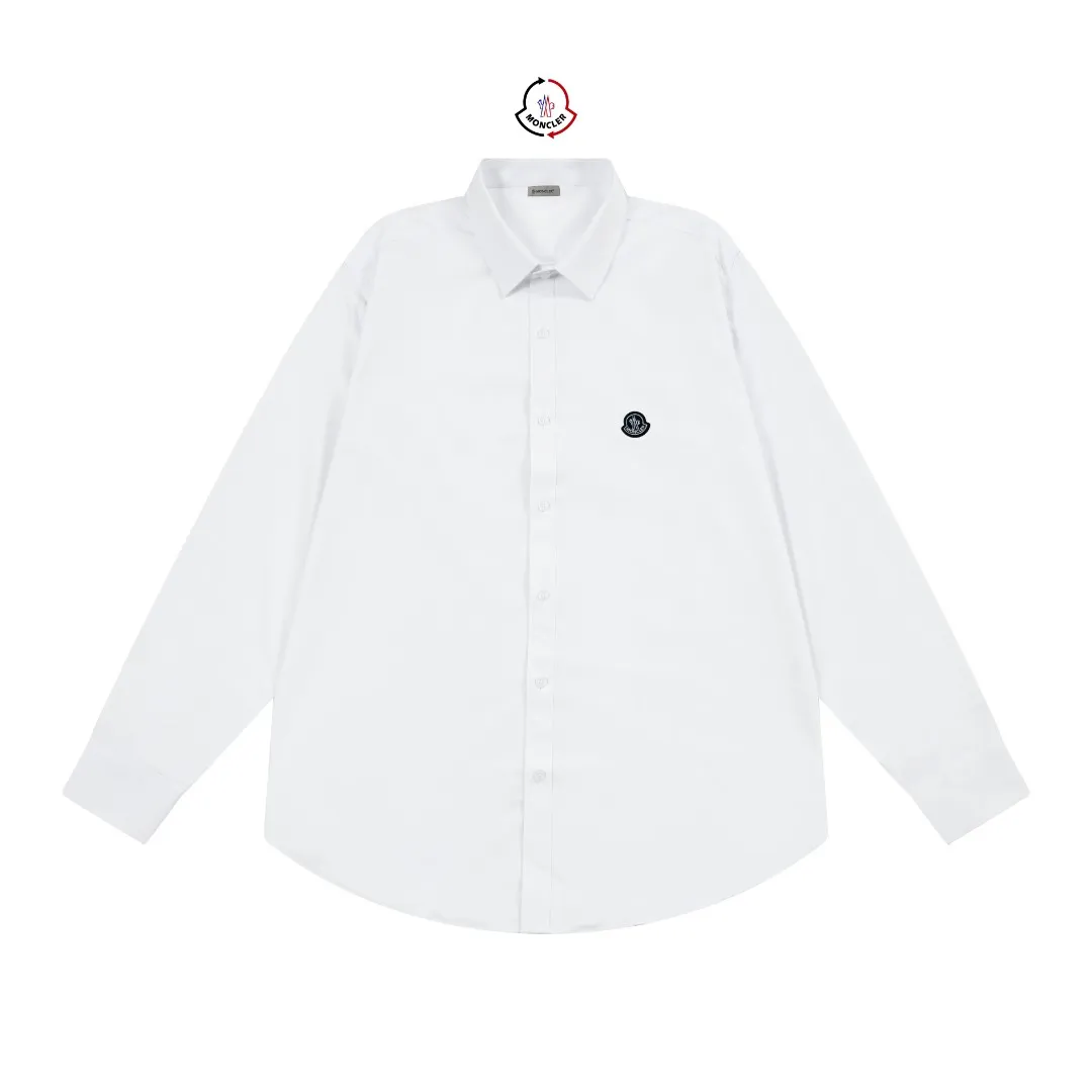 P270 Moncler official website classic brand logo design long-sleeved shirt, custom-dyed fabric, upper body full of high-end feel, pure cotton bamboo fiber fabric, high quality, same style for men and women. Size: 39-43 (M-3XL)