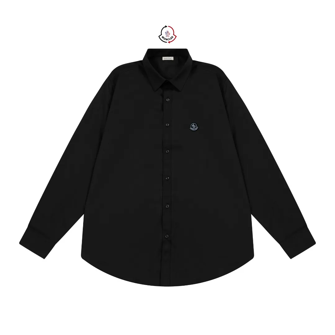 P270 Moncler official website classic brand logo design long-sleeved shirt, custom-dyed fabric, upper body full of high-end feel, pure cotton bamboo fiber fabric, high quality, same style for men and women. Size: 39-43 (M-3XL)