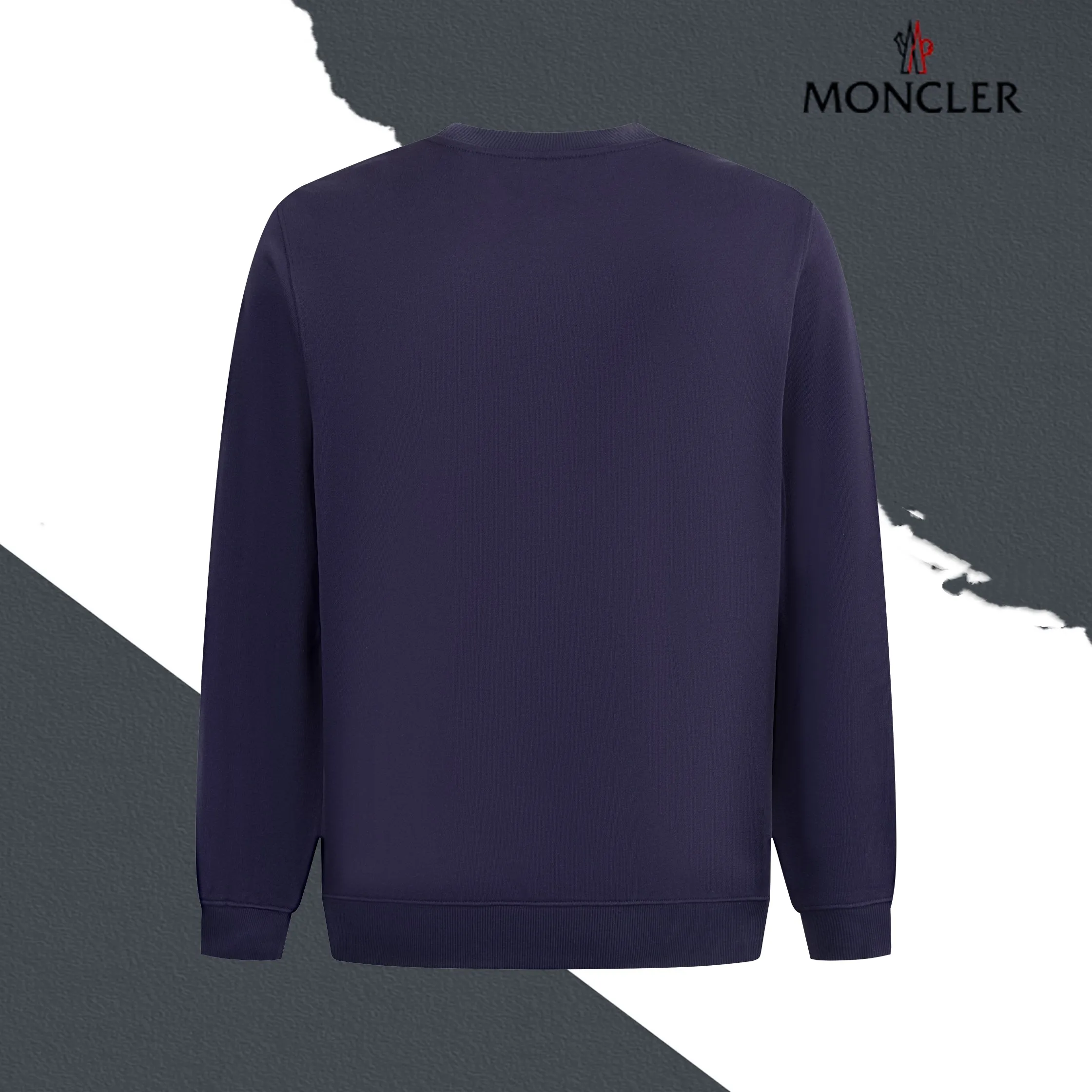 P220 model number SL213 MONCLER masked flocked letter small label round neck sweatshirt, black and hidden two colors, the fabric is made of 400g terry, high weight 95 cotton 5 hydrogen fiber 1×1 double yarn, it will not deform after washing for a lifetime, the same style for men and women, the official website details are the same, full set of packaging, complete three labels, moisture-proof paper, different market currency, feel free to compare OS version, can wear up to 220 pounds without pressure, the upper body is comfortable and stylish, color: black, hidden Size: S-XL