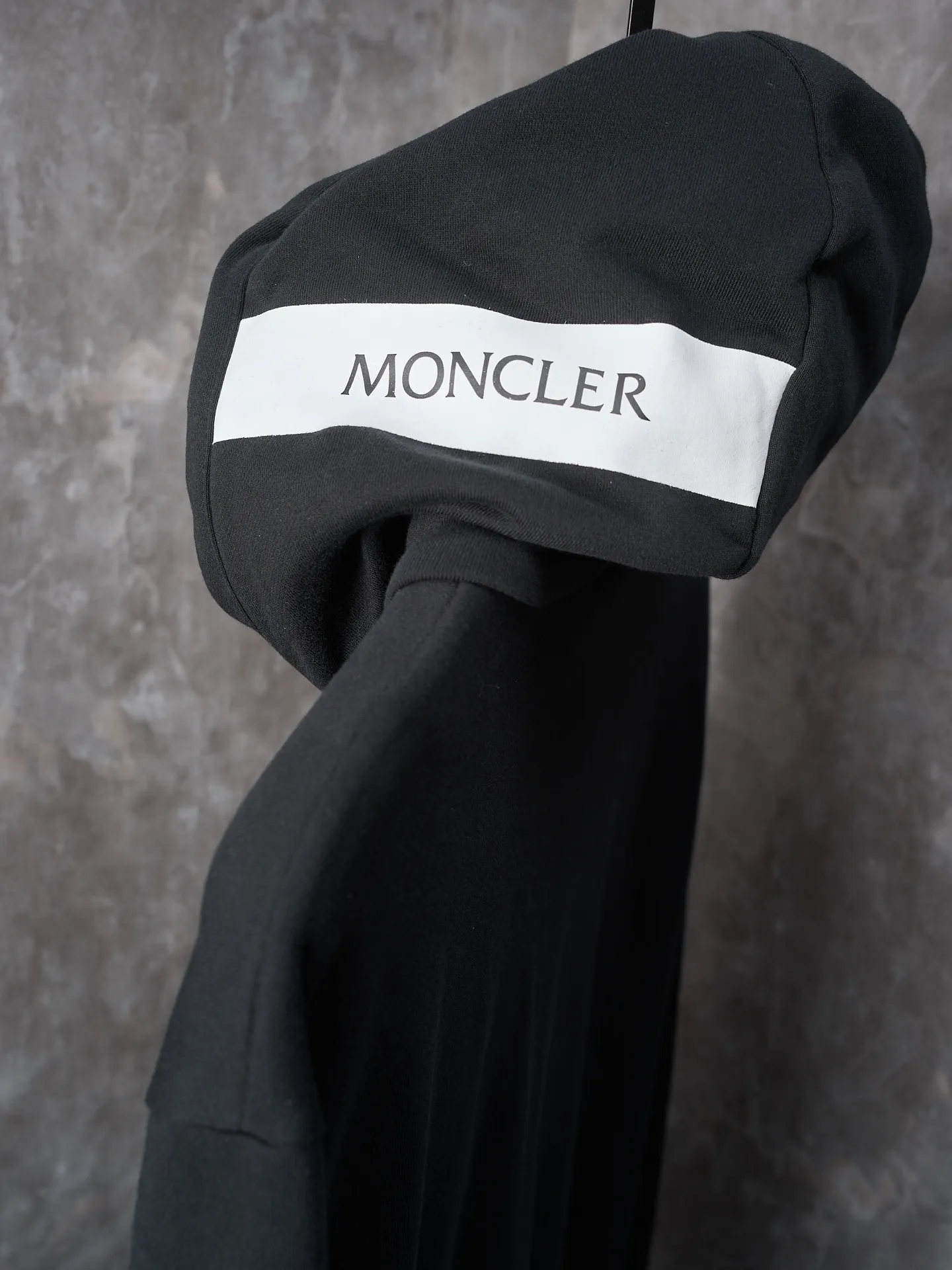 P490 Actual hanging auction] MONCLER/Mask printed logo cotton zipper hooded sweatshirt jacket [Ready stock] S M L XL