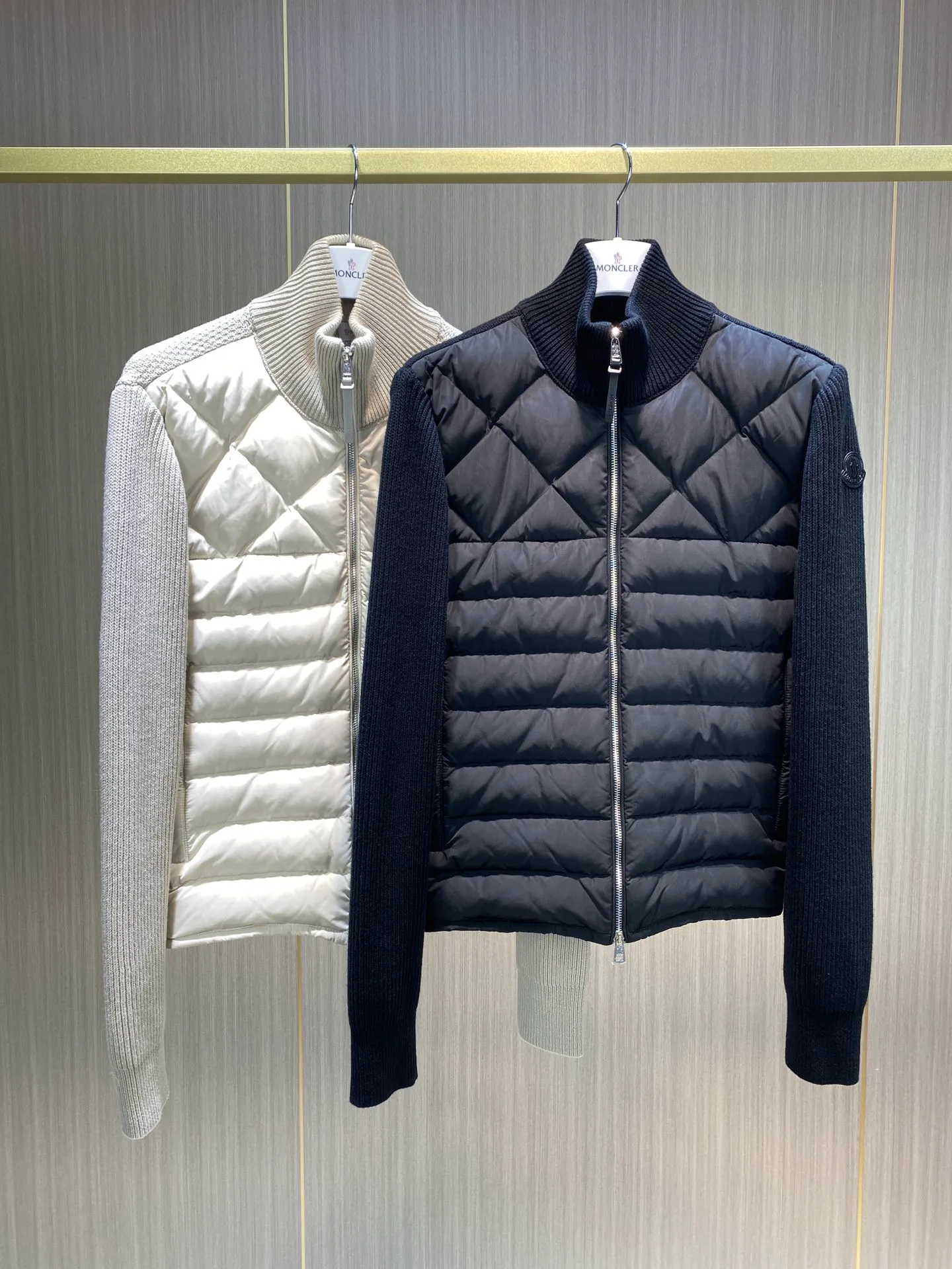 P600 Moncler men's knitted down splicing men's new size MLXLXXL