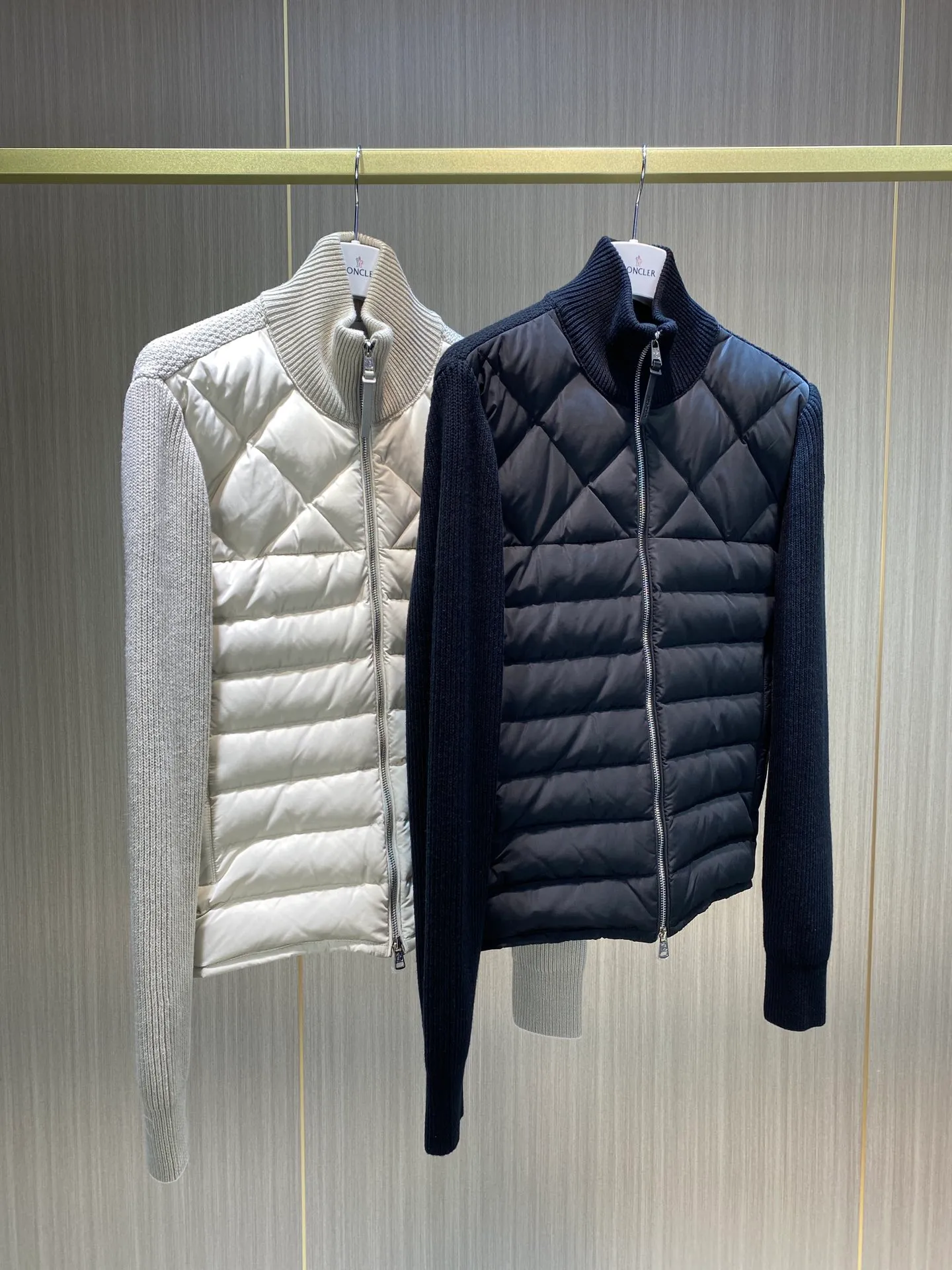 P600 Moncler men's knitted down splicing men's new size MLXLXXL