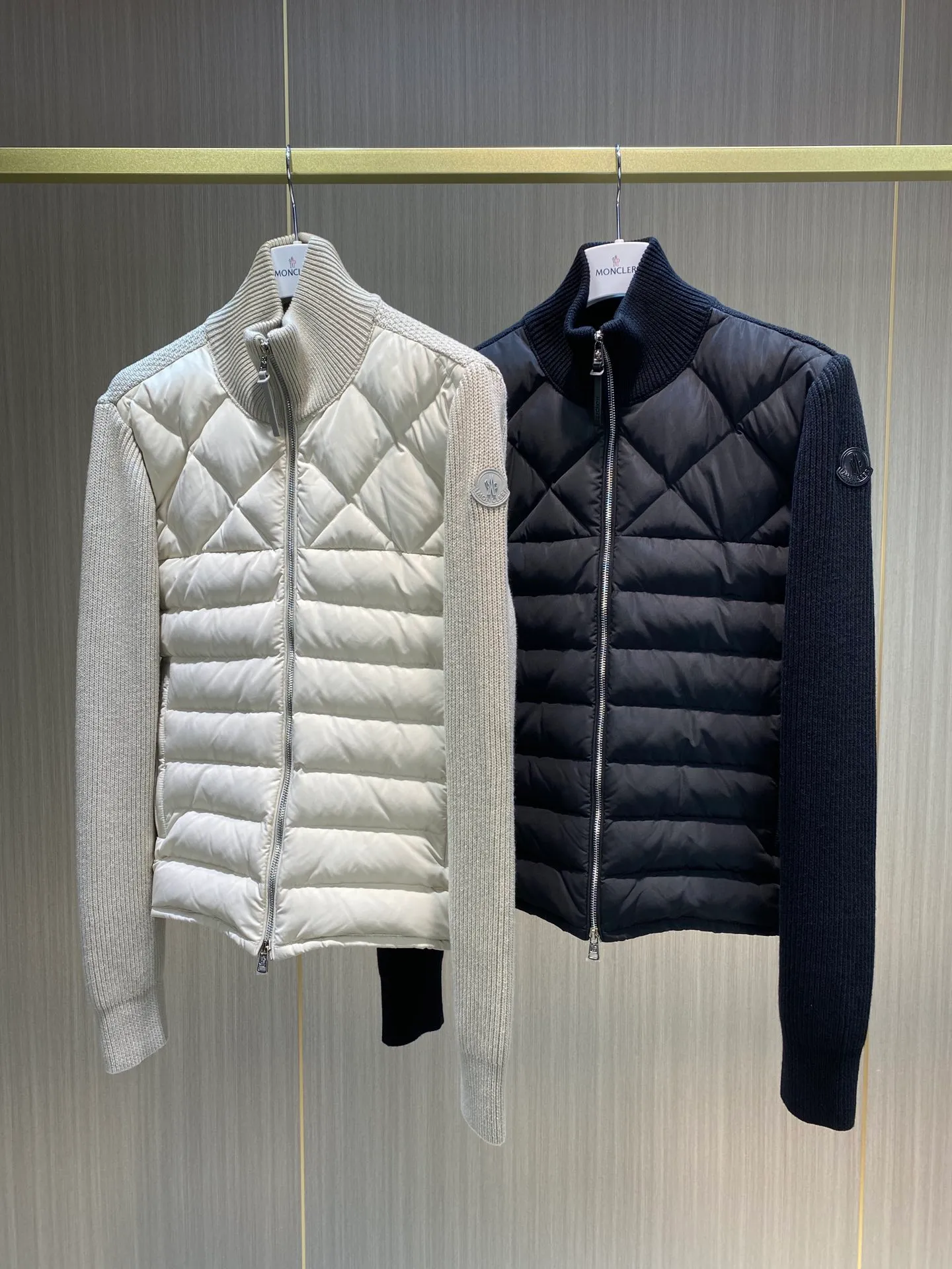 P600 Moncler men's knitted down splicing men's new size MLXLXXL