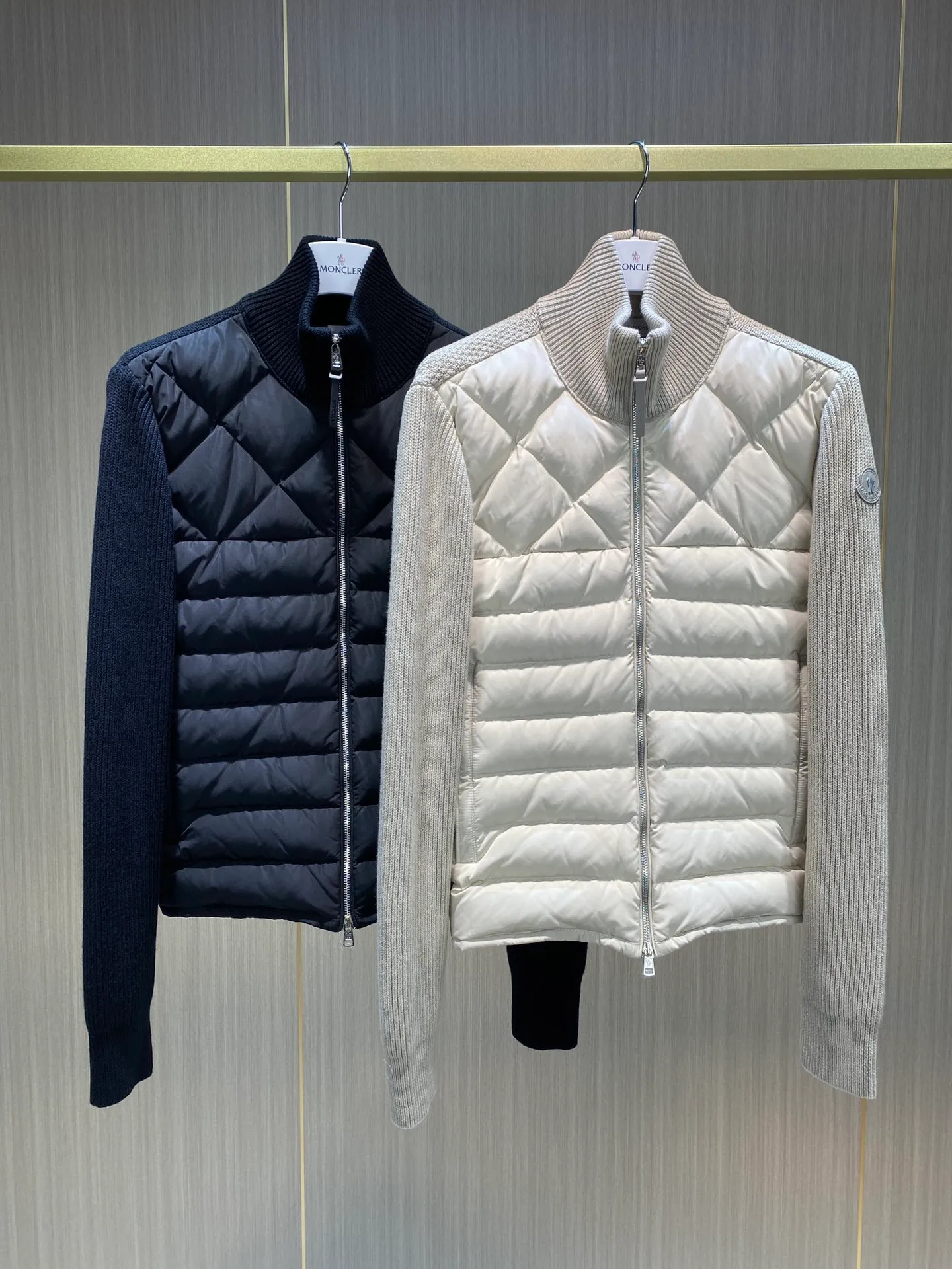 P600 Moncler men's knitted down splicing men's new size MLXLXXL