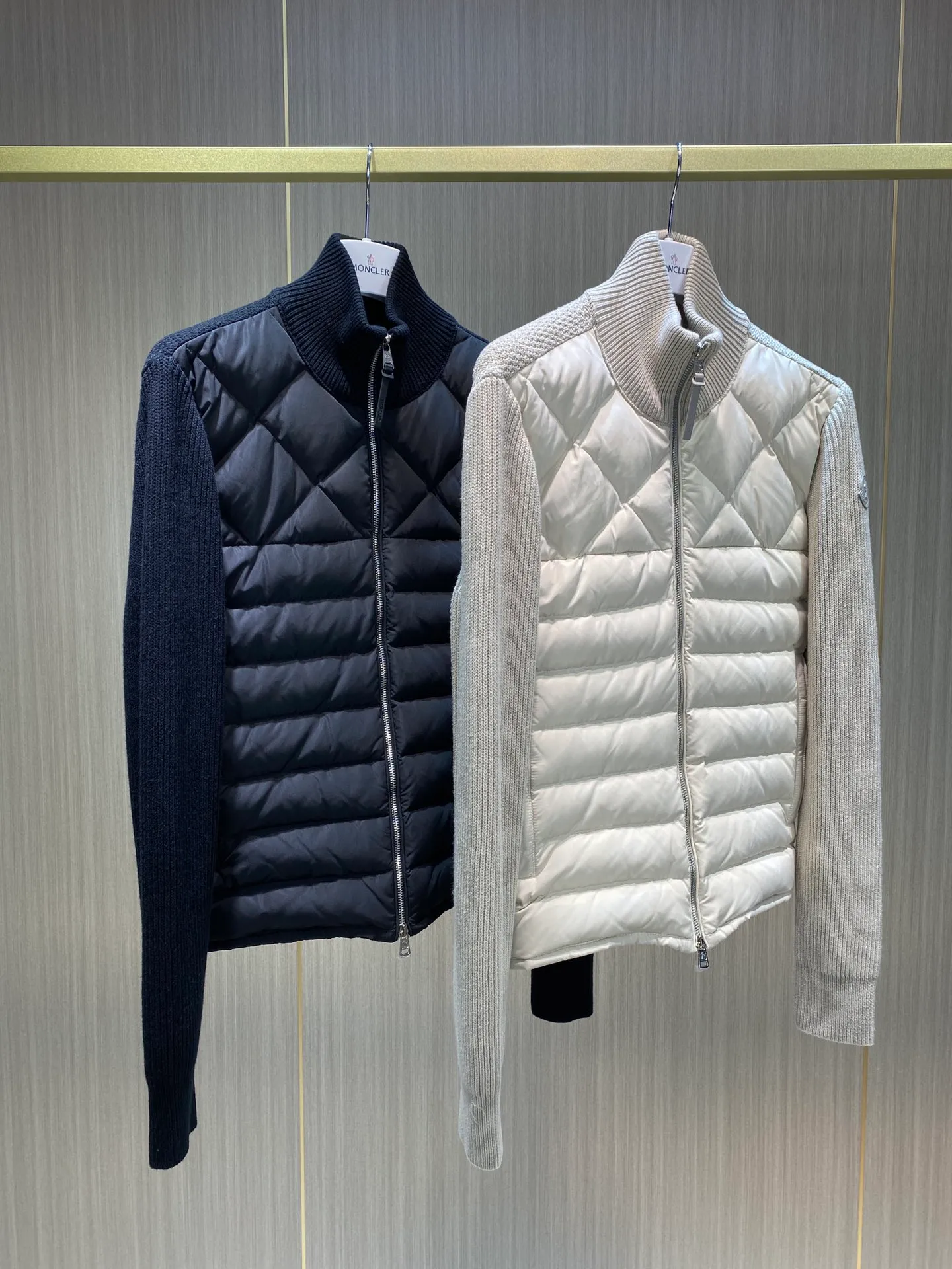 P600 Moncler men's knitted down splicing men's new size MLXLXXL