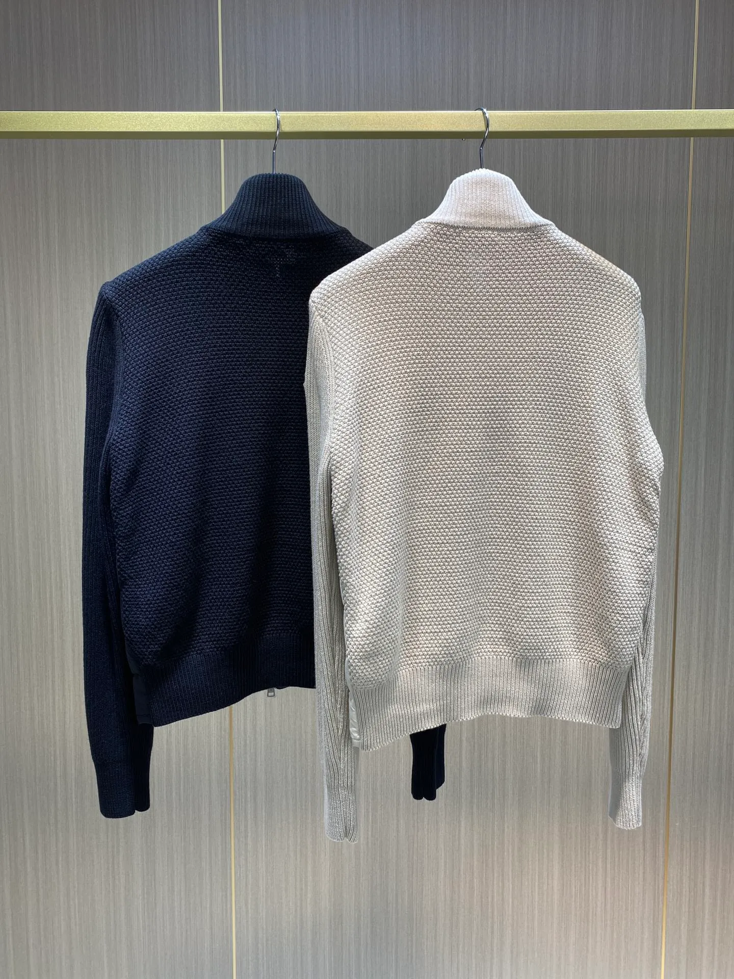 P600 Moncler men's knitted down splicing men's new size MLXLXXL