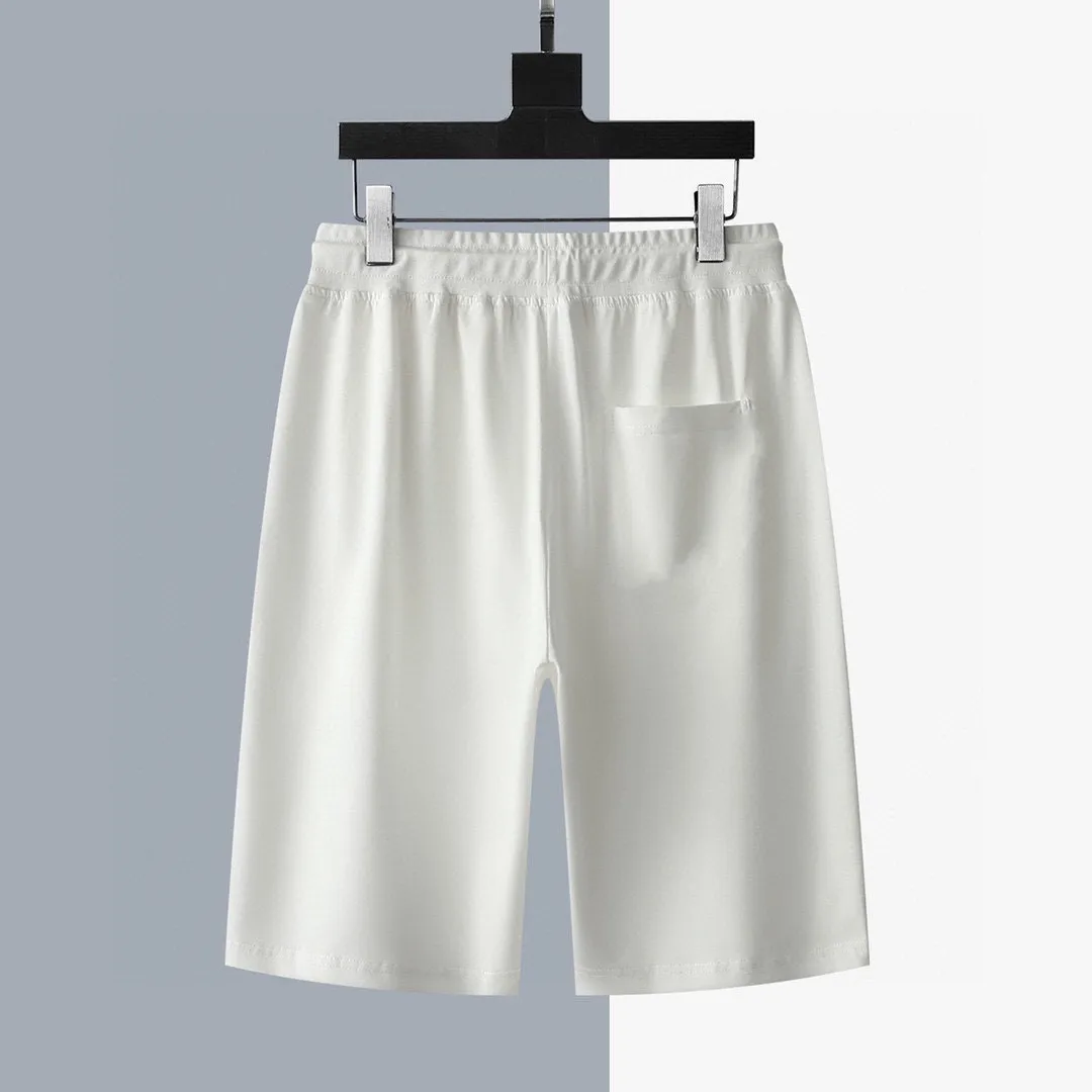 P280 Brand【MONCLER】2025 new men's short-sleeved shorts suit! Synchronous sales on the official website! High-end version on the market! It feels delicate and soft! Make you more comfortable to wear! The draped silhouette is awesome! Size: M-5XL (please state your height and weight when placing an order)