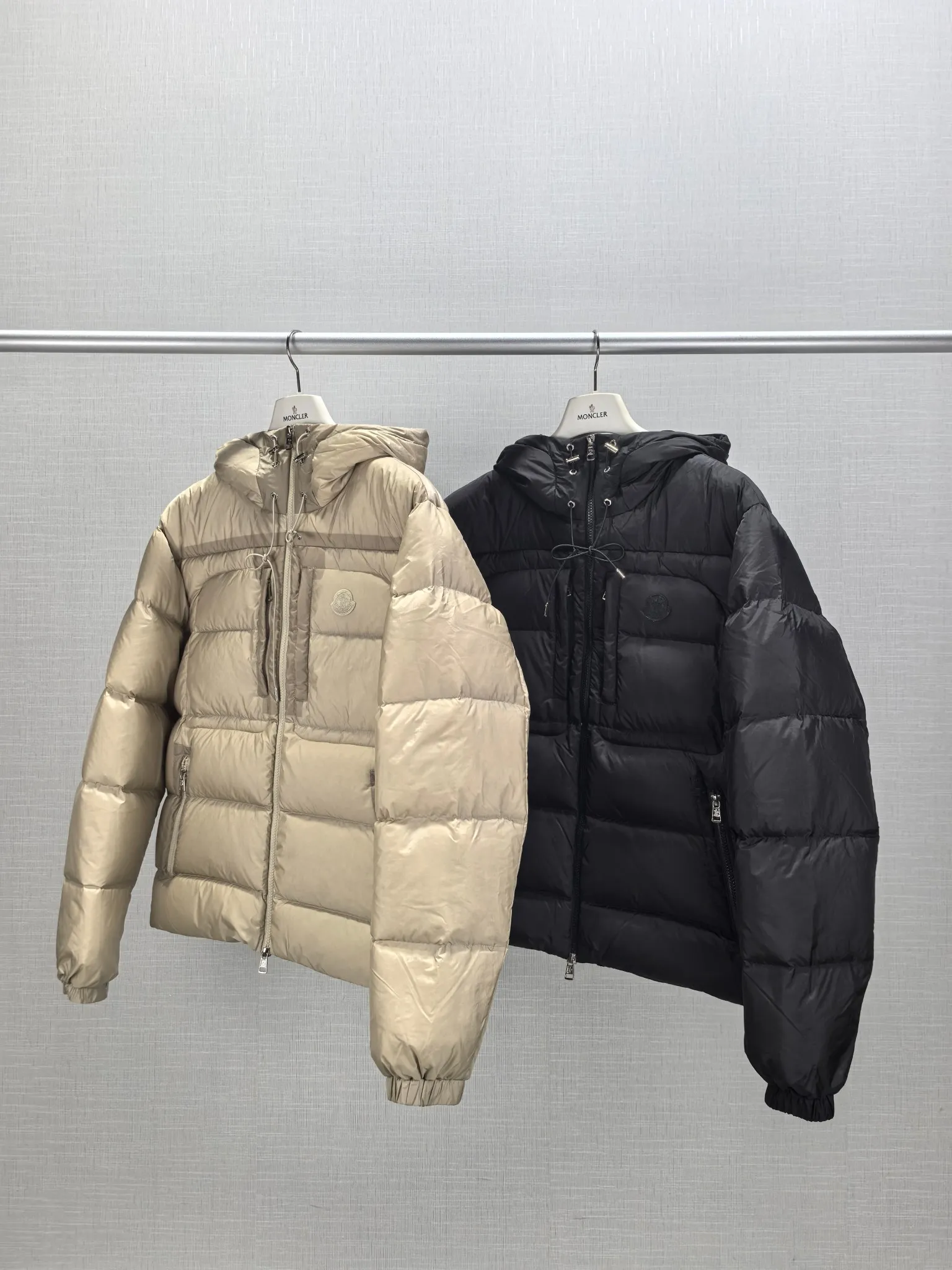 P1000 969# New MONCLER 25th Spring Men's Hooded Zipper Decorated Down Jacket ORFET
