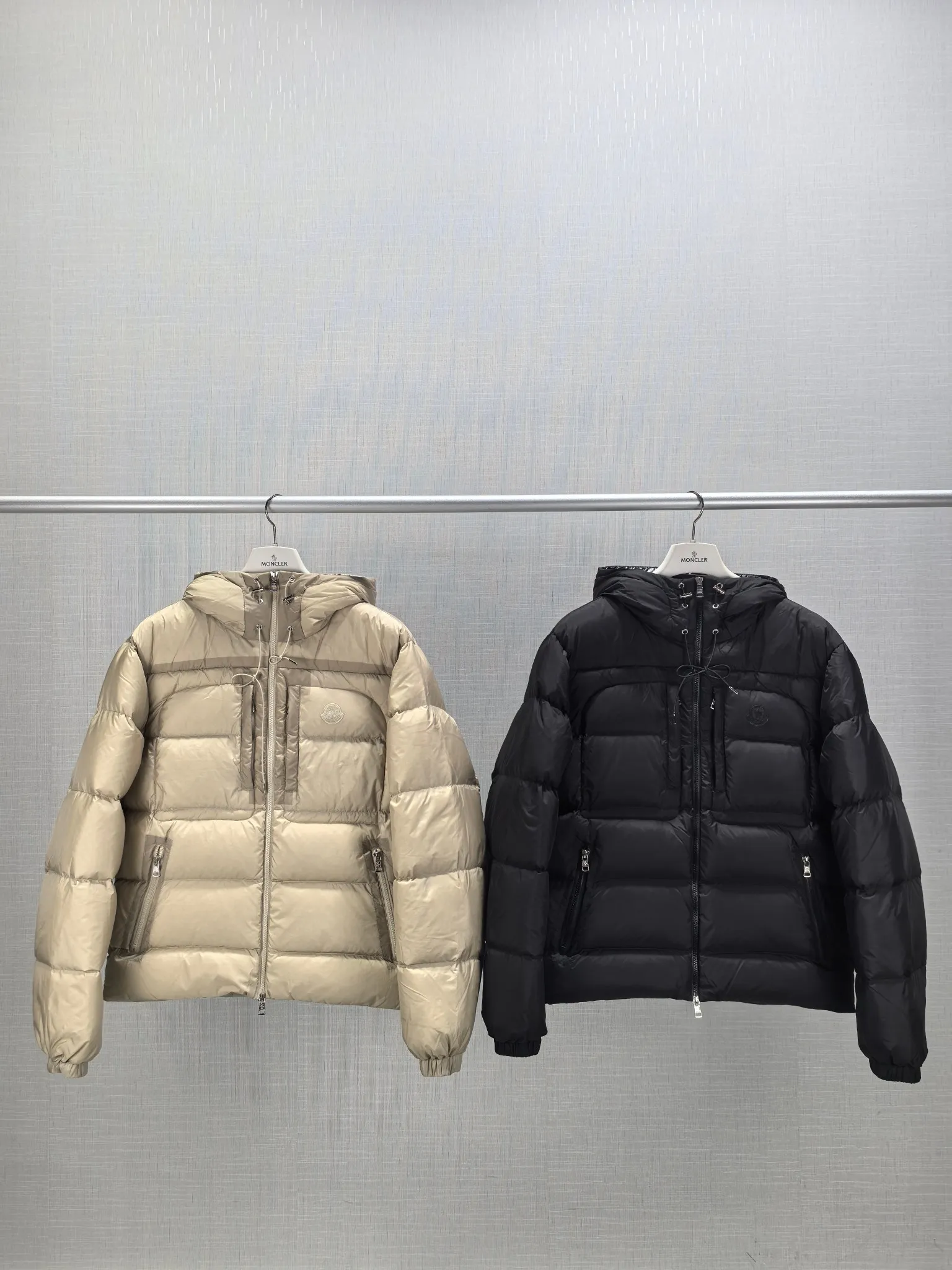 P1000 969# New MONCLER 25th Spring Men's Hooded Zipper Decorated Down Jacket ORFET