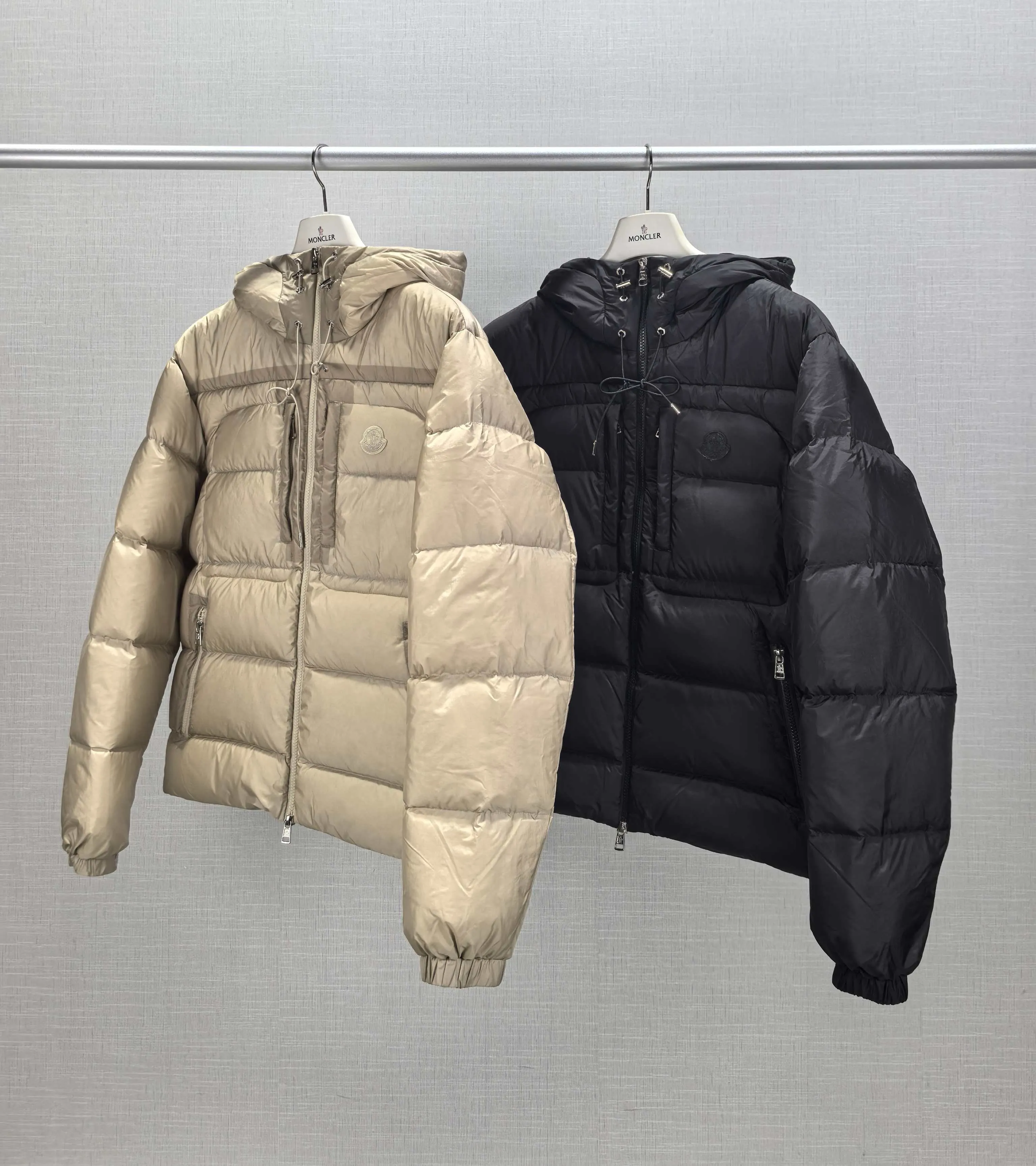 P1000 969# New MONCLER 25th Spring Men's Hooded Zipper Decorated Down Jacket ORFET