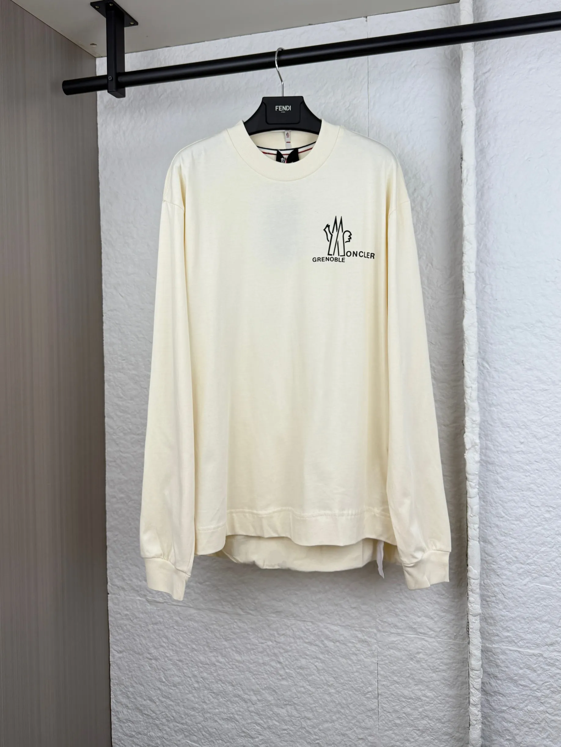 P370 Moncler masked print patchwork T-shirt long sleeve S/M/L/XL