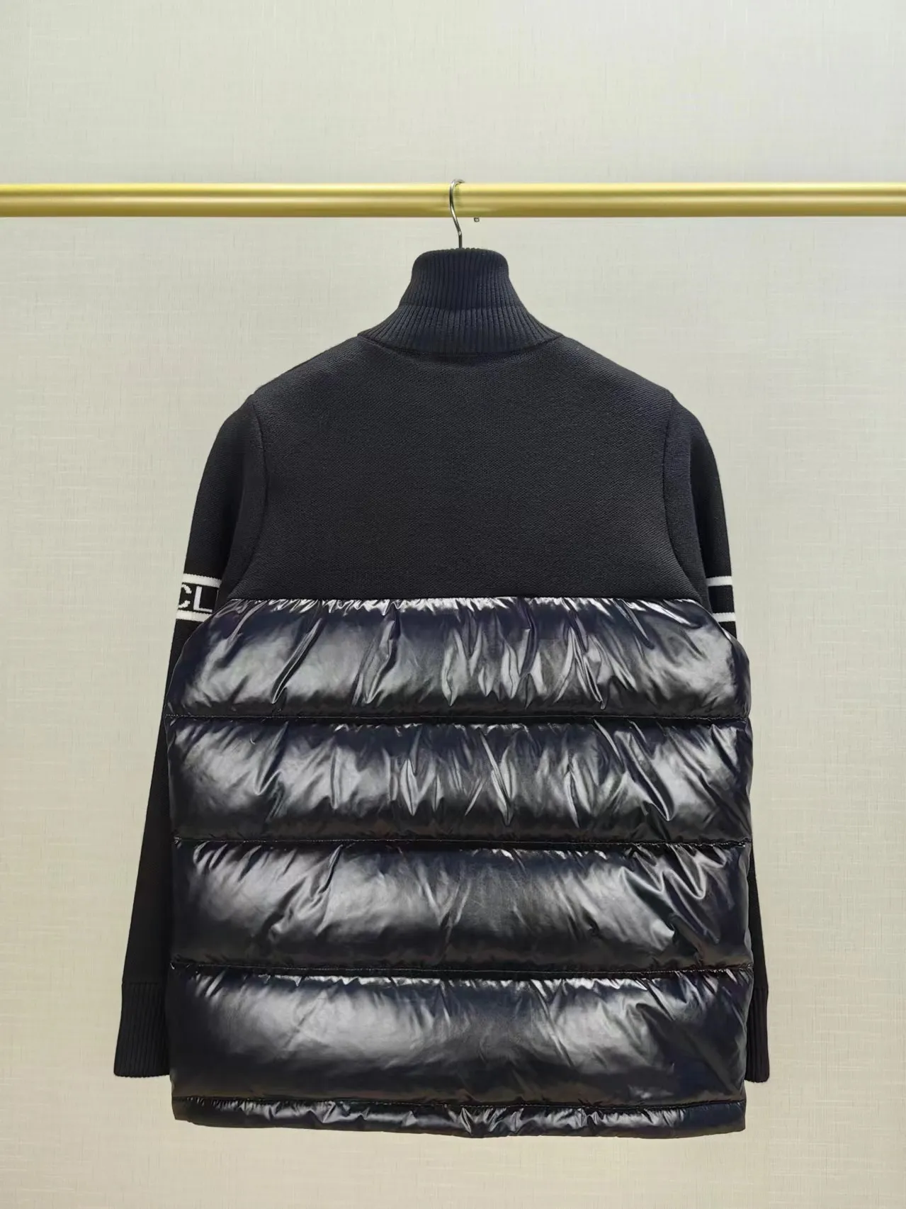 P720 C35# Spot Moncler 24 Autumn and Winter New Men's Thick Down Knitted Splicing Down Jacket