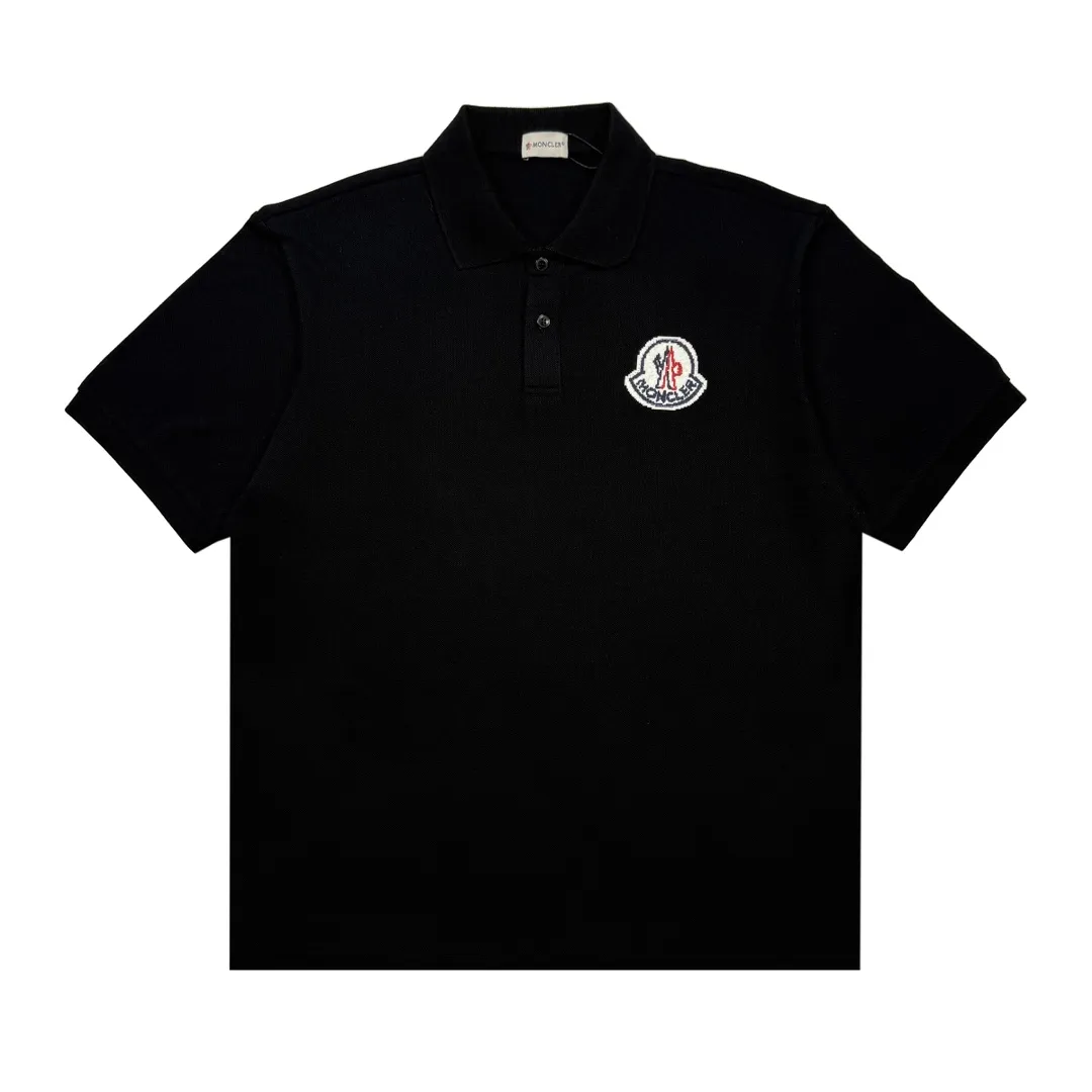 P220 Moncler pixel logo embroidered polo shirt, sizes XS-L