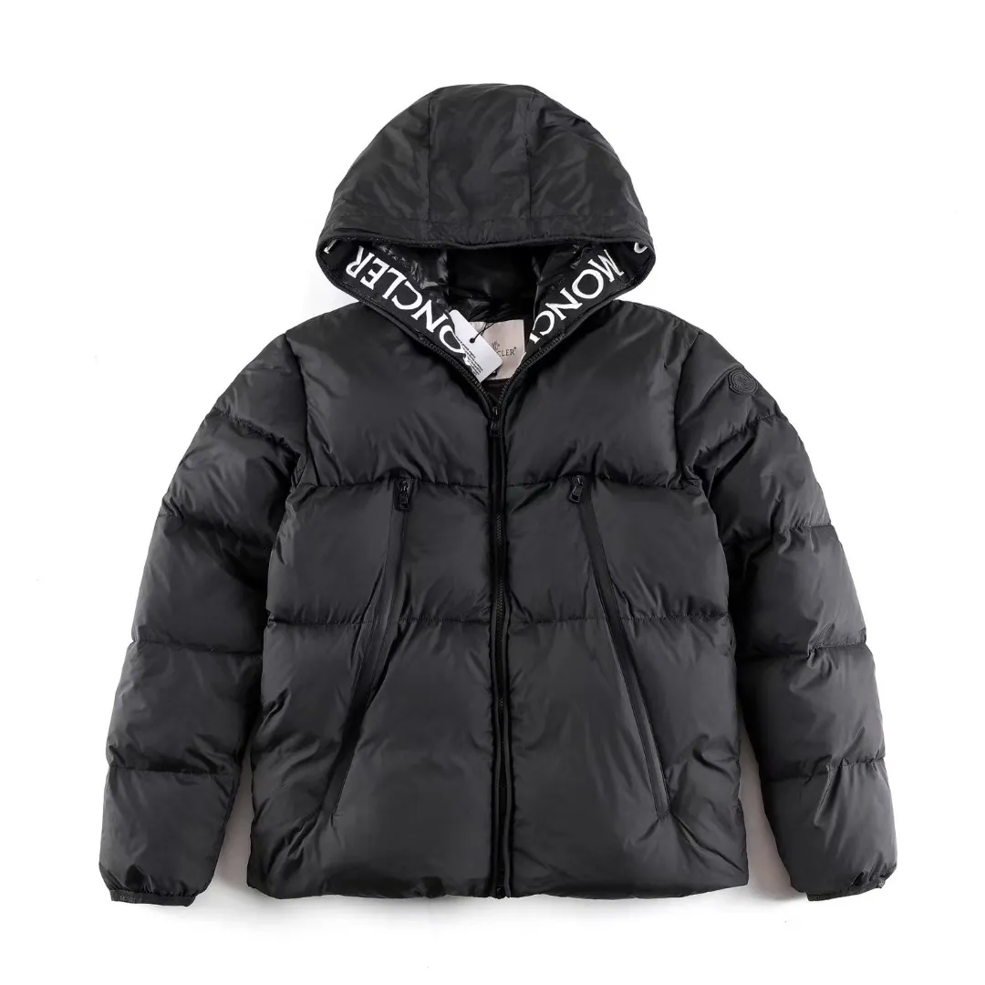 P760 Moncler aubert white stand-collar down jacket, super nice new style, a-line short style, color: black, size: 12345