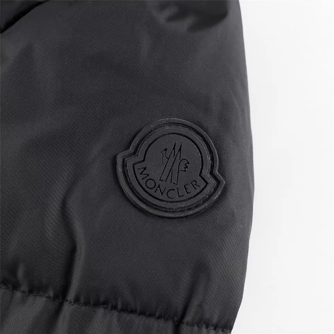 P760 Moncler aubert white stand-collar down jacket, super nice new style, a-line short style, color: black, size: 12345