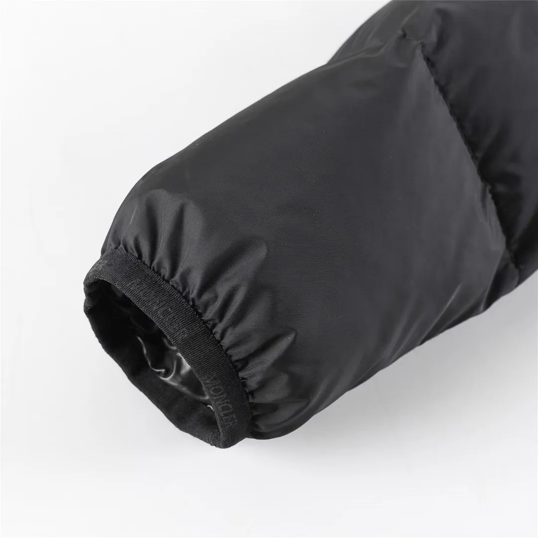 P760 Moncler aubert white stand-collar down jacket, super nice new style, a-line short style, color: black, size: 12345