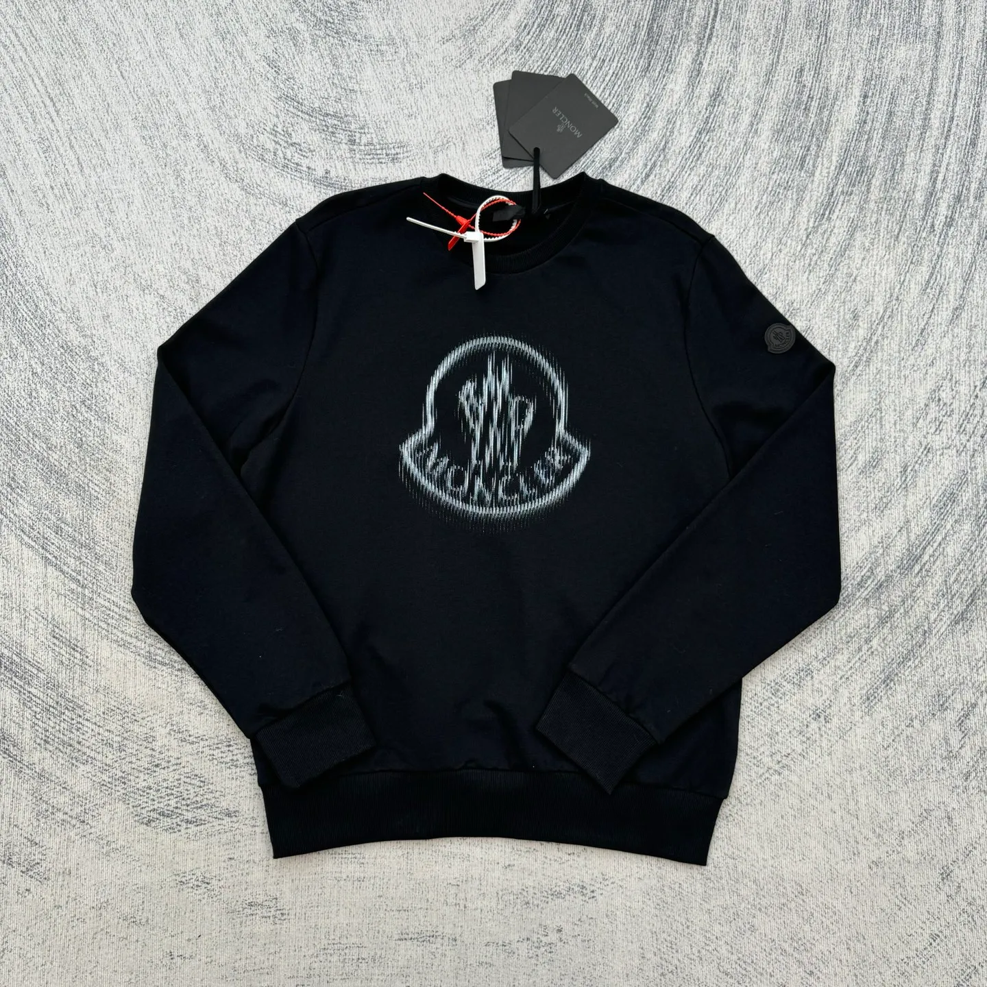 P350 MONCLER masked round neck pullover printed casual long-sleeved sweatshirt SIZE S/M/L/XL