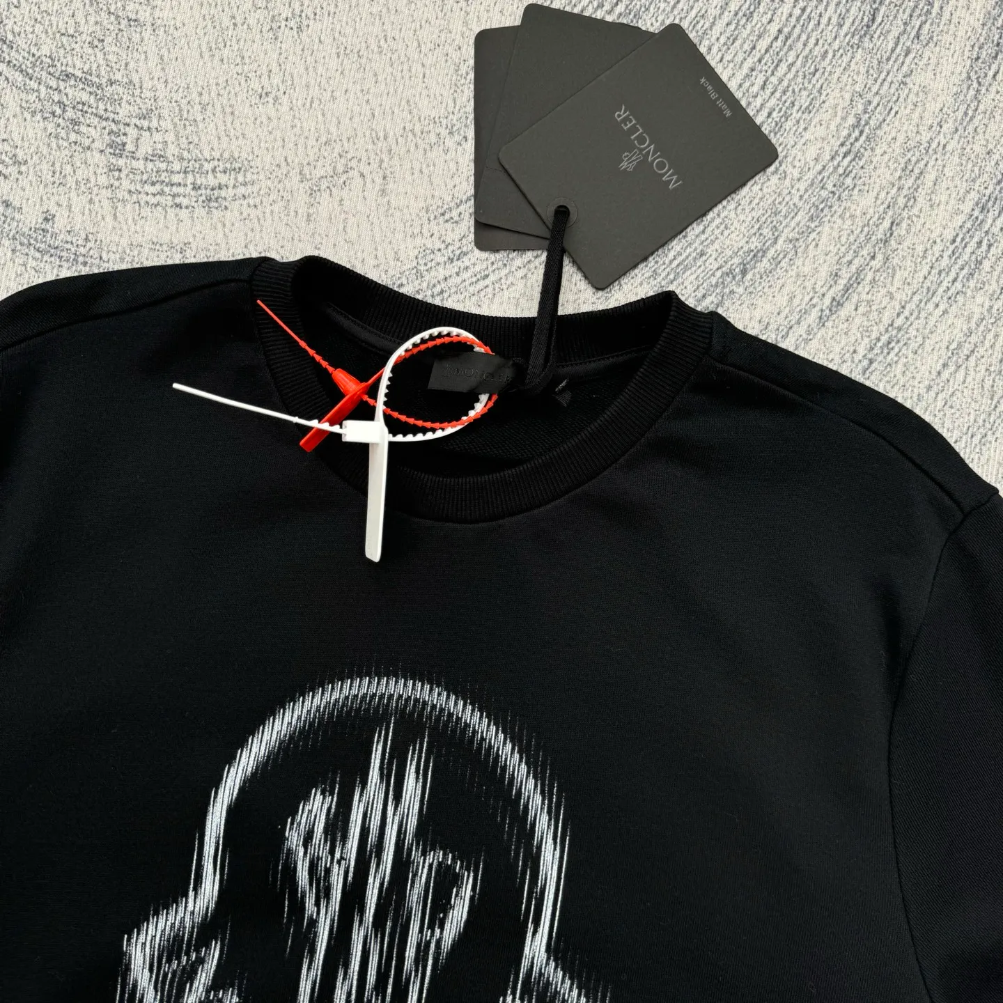 P350 MONCLER masked round neck pullover printed casual long-sleeved sweatshirt SIZE S/M/L/XL