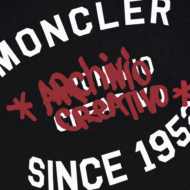 P240 Recommend the most popular Moncler masked 380g printed terry crew neck sweatshirt. Breathable pure cotton fabric. The texture is very soft and comfortable. No shrinkage, no deformation, no pilling). Original customized accessories. Collar label. Wash mark. Hang tag. Packaging (perfect details). Color: White. Black. Size: XS S M L.