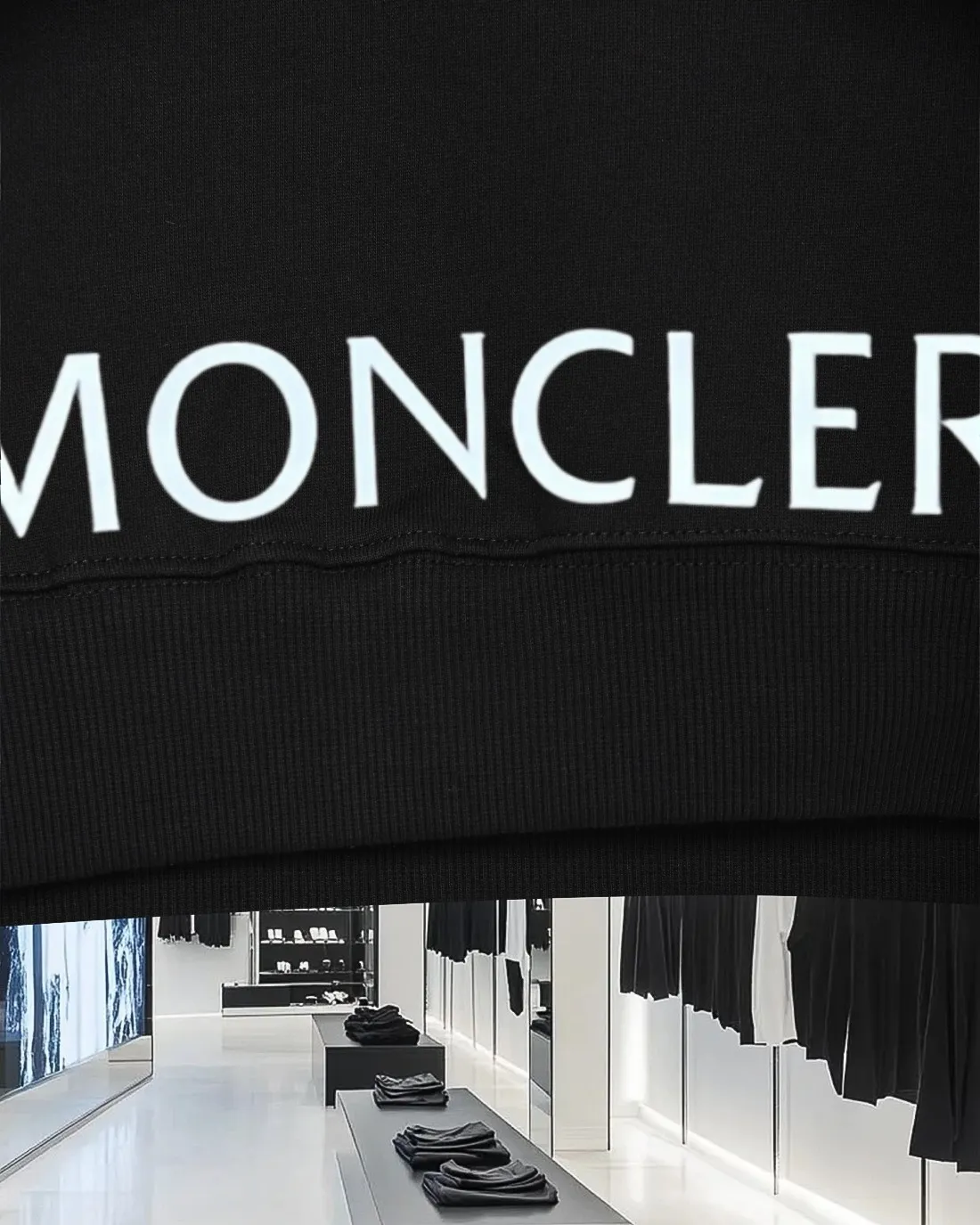 P220 (shipped the next day) MONCLER/Mask 2025Fw new autumn and winter style 400g pullover round neck long-sleeved sweatshirt Customized small leather stamp on the chest with letter logo on the back embossed process Same style for men and women Brand classic Pure cotton fabric Official synchronization High version High quality Fashion personality Versatile trend Pure original quality Original fabric Hang tag Collar label Washed wheat Complete three labels Color: Black. White. Size: S-XL