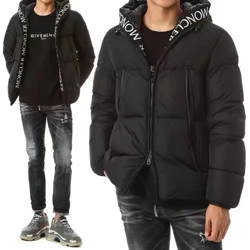 P820 ​​💎Upgraded to higher version quality💎 MONCLER. Same style as the counter. Thickened version. The large ribbon on the placket has embroidered letters. The same model as the official website with black label. Filled with 90% white duck down. Fluffy and full. Original hardware mold opening. The upper body is handsome and generous. Color: black. Code number: 1.2.3.4.5
