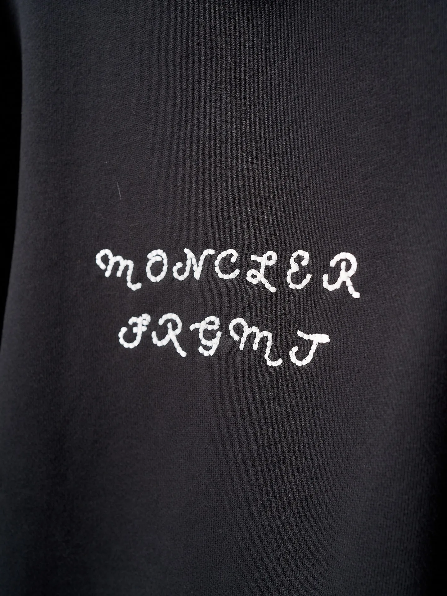 P370 Actual hanging auction】Moncler/Mongolian FRGMT joint embroidered logo half-zip lapel sweatshirt [Ready stock] S M L XL