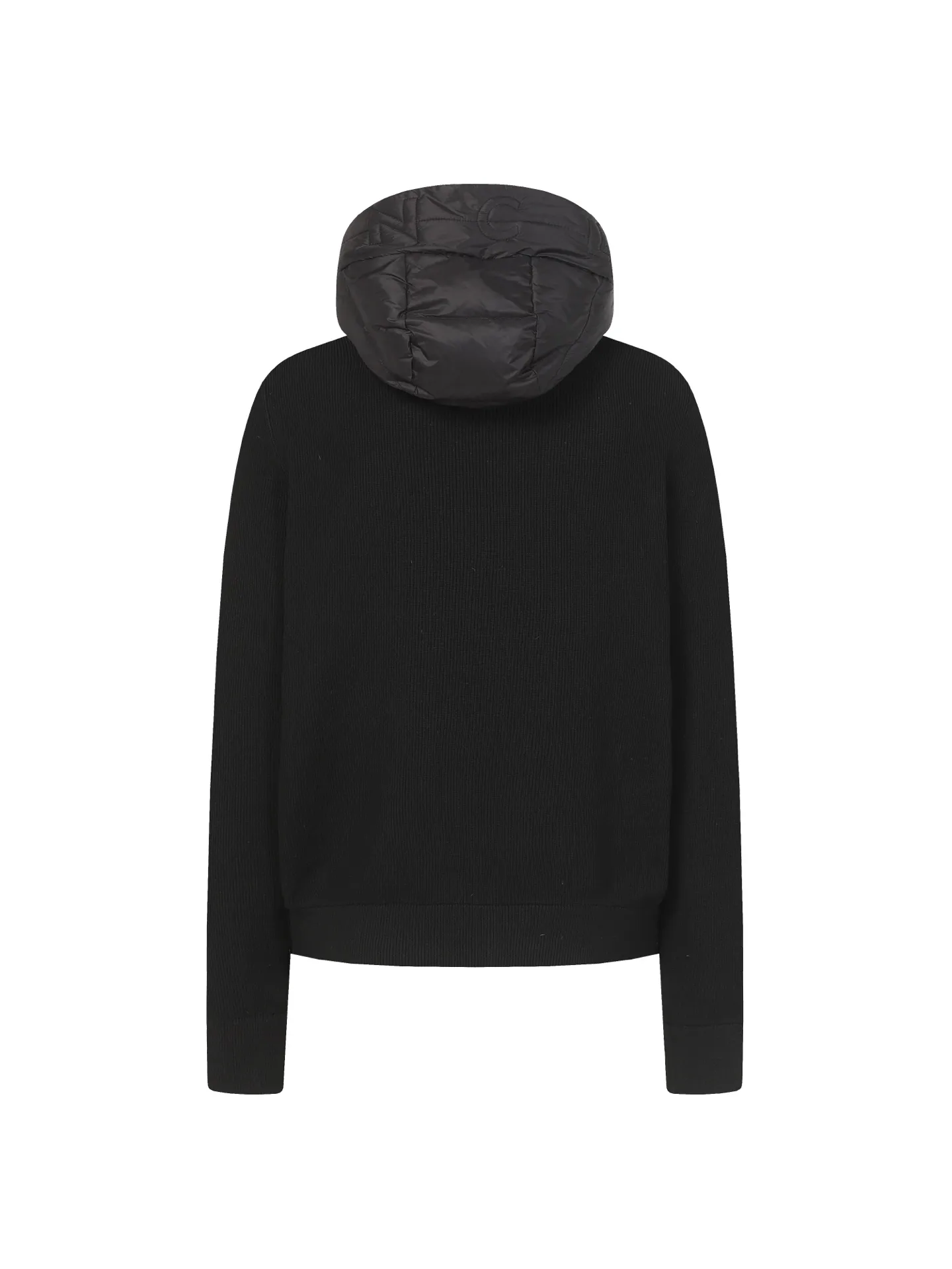 P680 MONCLER/Moncler autumn and winter men's padded wool zipper hooded letter knitted down jacket Made of wool Longue saison lining Longue saison front, filled with down Ribbed knit 12 needles Fine soft hood Zipper closure Pocket Logo quilting Logo patch Color: black/navy blue/green size: S/M/L/XL/XXL